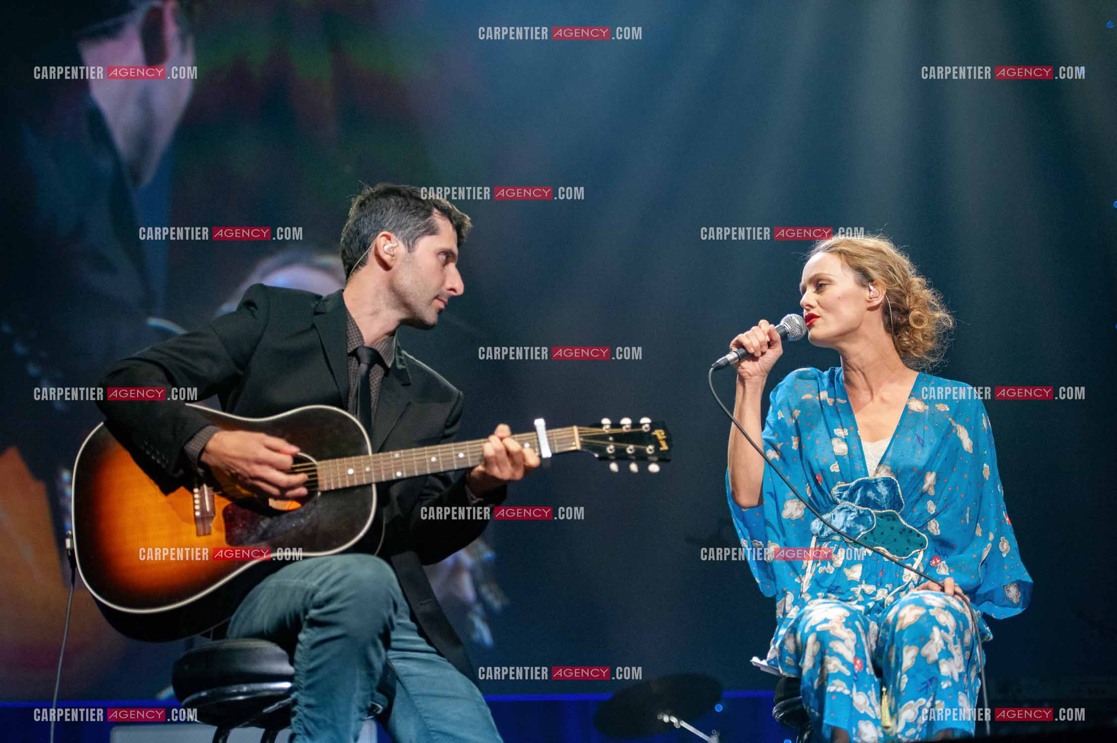 Concert au Zénith de Paris donné pour la journée internationale de la paix. La chanteuse Vanessa Paradis.                                           ( Exclusif )