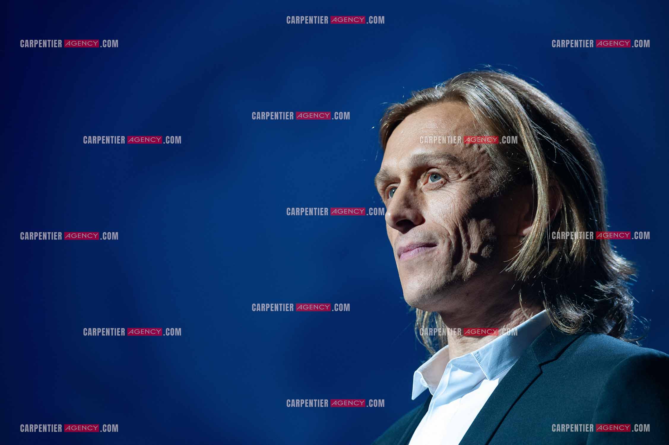 Concert au Zénith de Paris donné pour la journée internationale de la paix. Le fondateur de “ PEACE ONE DAY “ l'acteur Jérémy Gilley.  ( Exclusif )