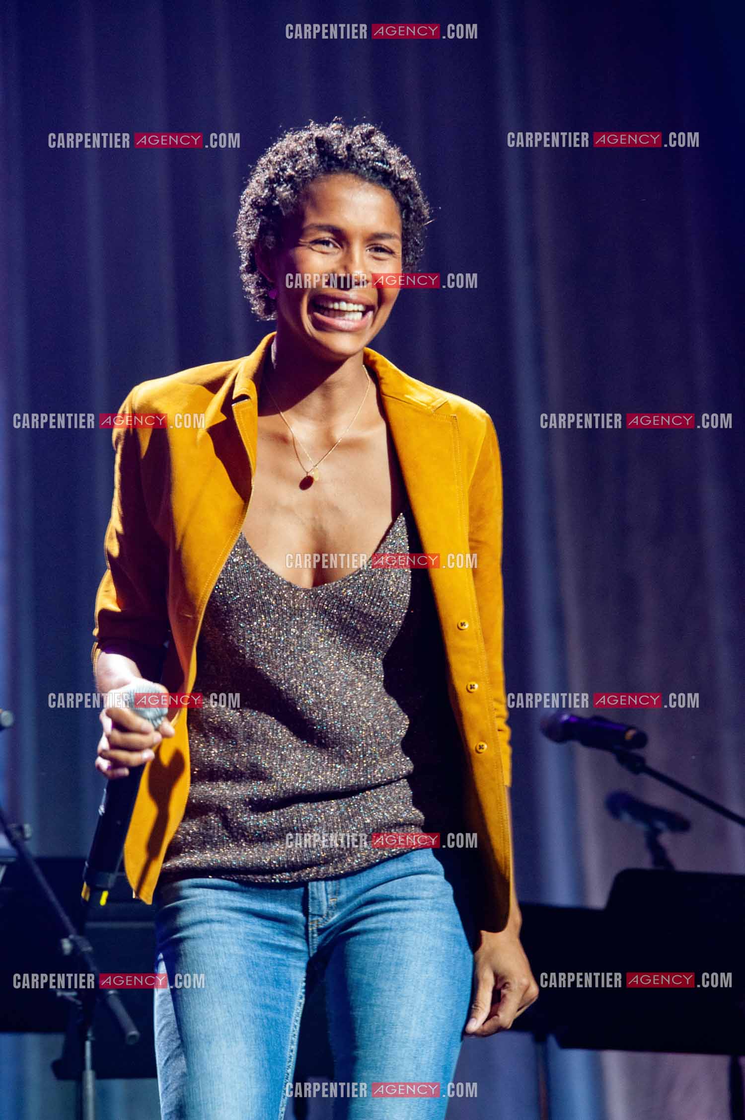 Concert au Zénith de Paris donné pour la journée internationale de la paix. La chanteuse Allemande Ayo.                                           ( Exclusif )