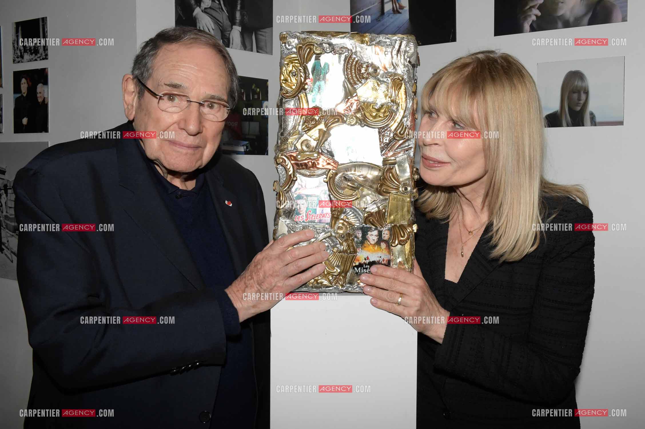 L'acteur Robert Hossein et son épouse Candice Patou.     ( Exclusif )