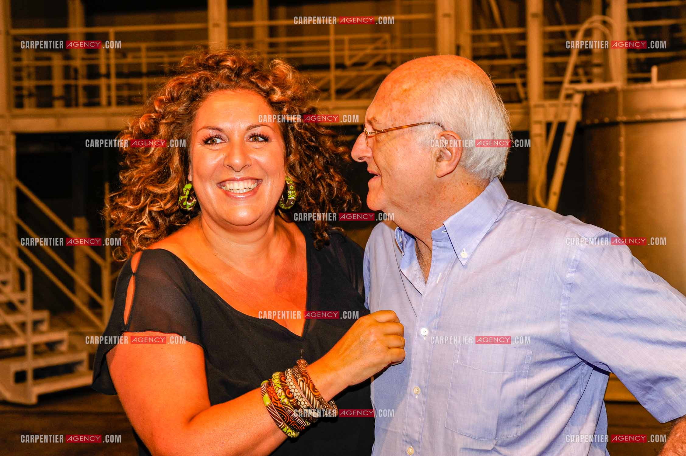 Les Aventures de Rabbi Jacob. La nouvelle comédie musicale de 2008 mise en scène par Patrick Timsit et adaptée du film “ Les Aventures de Rabbi Jacob “ de Gérard Oury, sorti en 1973. Marianne James et Vladimir Cosma.          ( Exclusif )