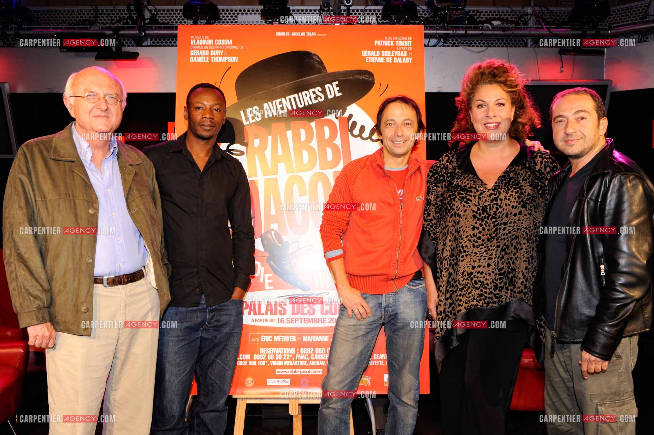 Les Aventures de Rabbi Jacob. La nouvelle comédie musicale de 2008 mise en scène par Patrick Timsit et adaptée du film “ Les Aventures de Rabbi Jacob “ de Gérard Oury, sorti en 1973. La production et les artistes principaux invités chez RTL : Mc Solaar, Vladimir Cosma Eric Métayer, Marianne James et Patrick Timsit.         ( Exclusif )