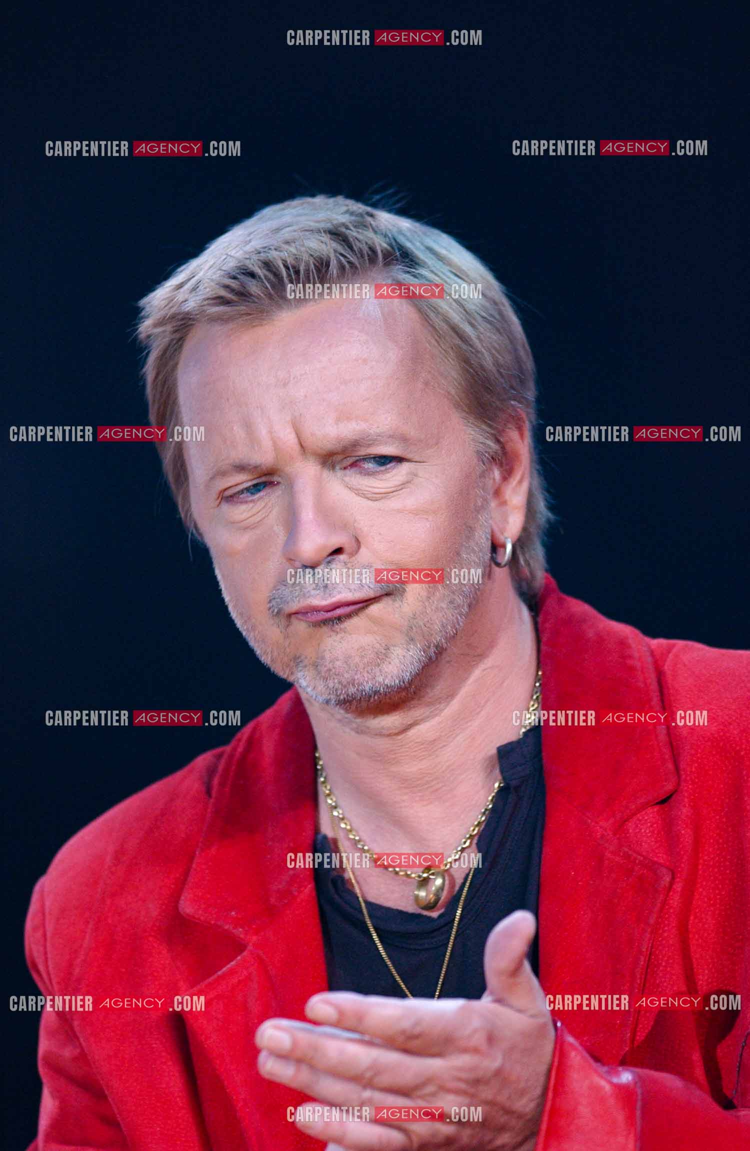 Le chanteur Renaud Séchan en concert pour l'anniversaire des 20 ans du Zénith de Paris.