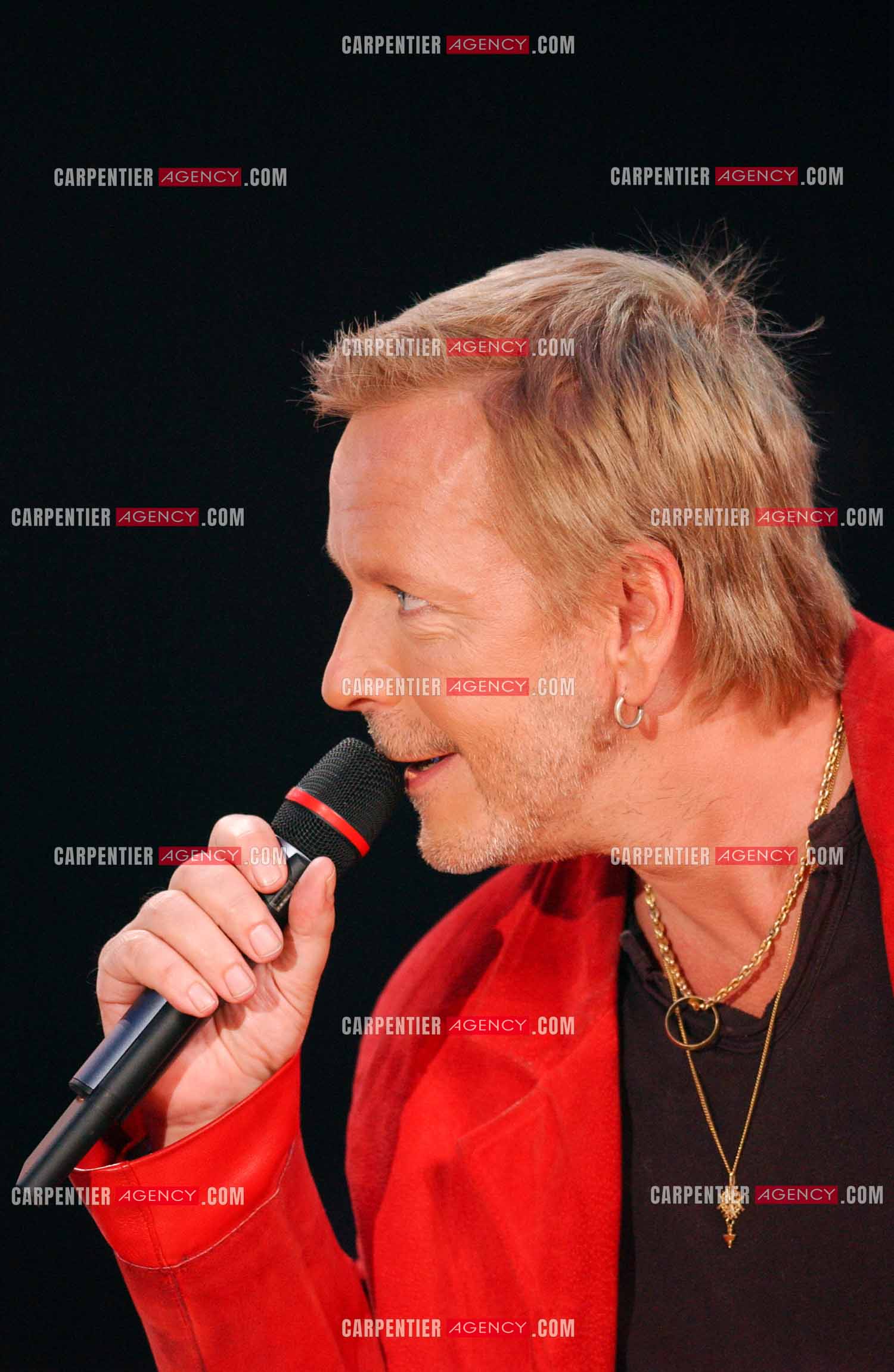 Le chanteur Renaud Séchan en concert pour l'anniversaire des 20 ans du Zénith de Paris.