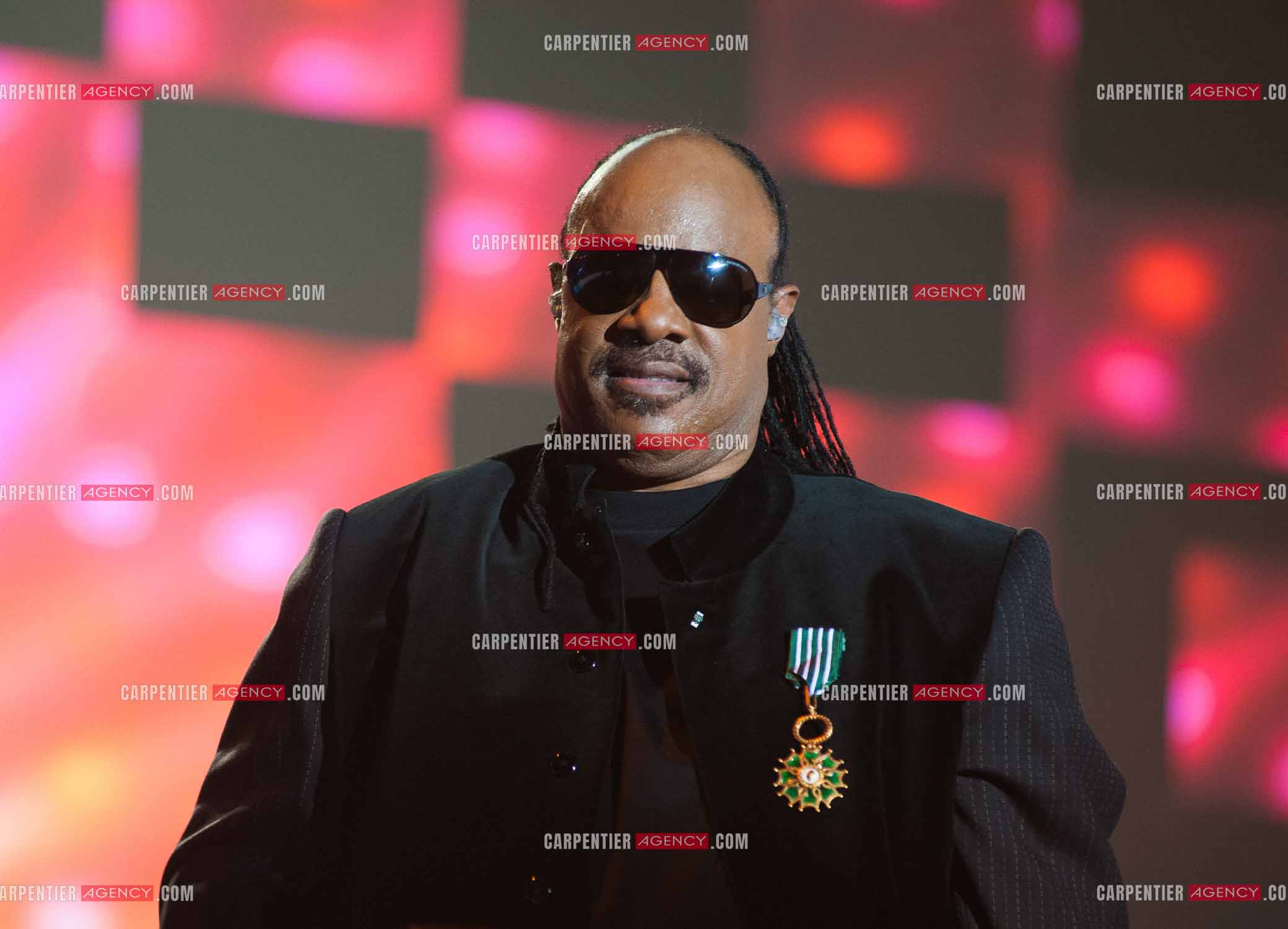 Le chanteur Stevie Wonder invité d'honneur des Victoires de la musique en 2010.