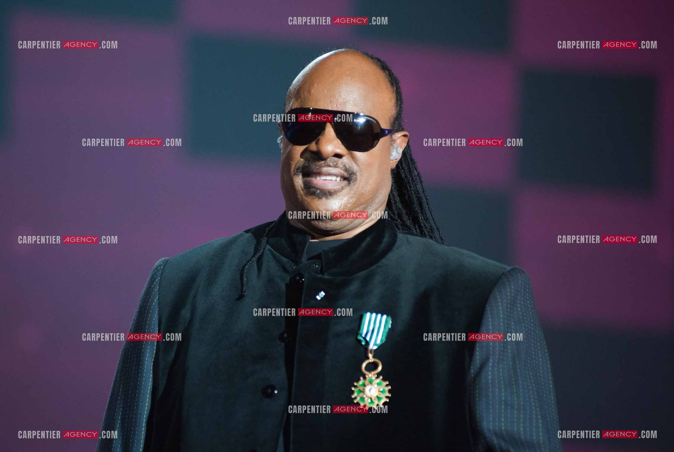 Le chanteur Stevie Wonder invité d'honneur des Victoires de la musique en 2010.