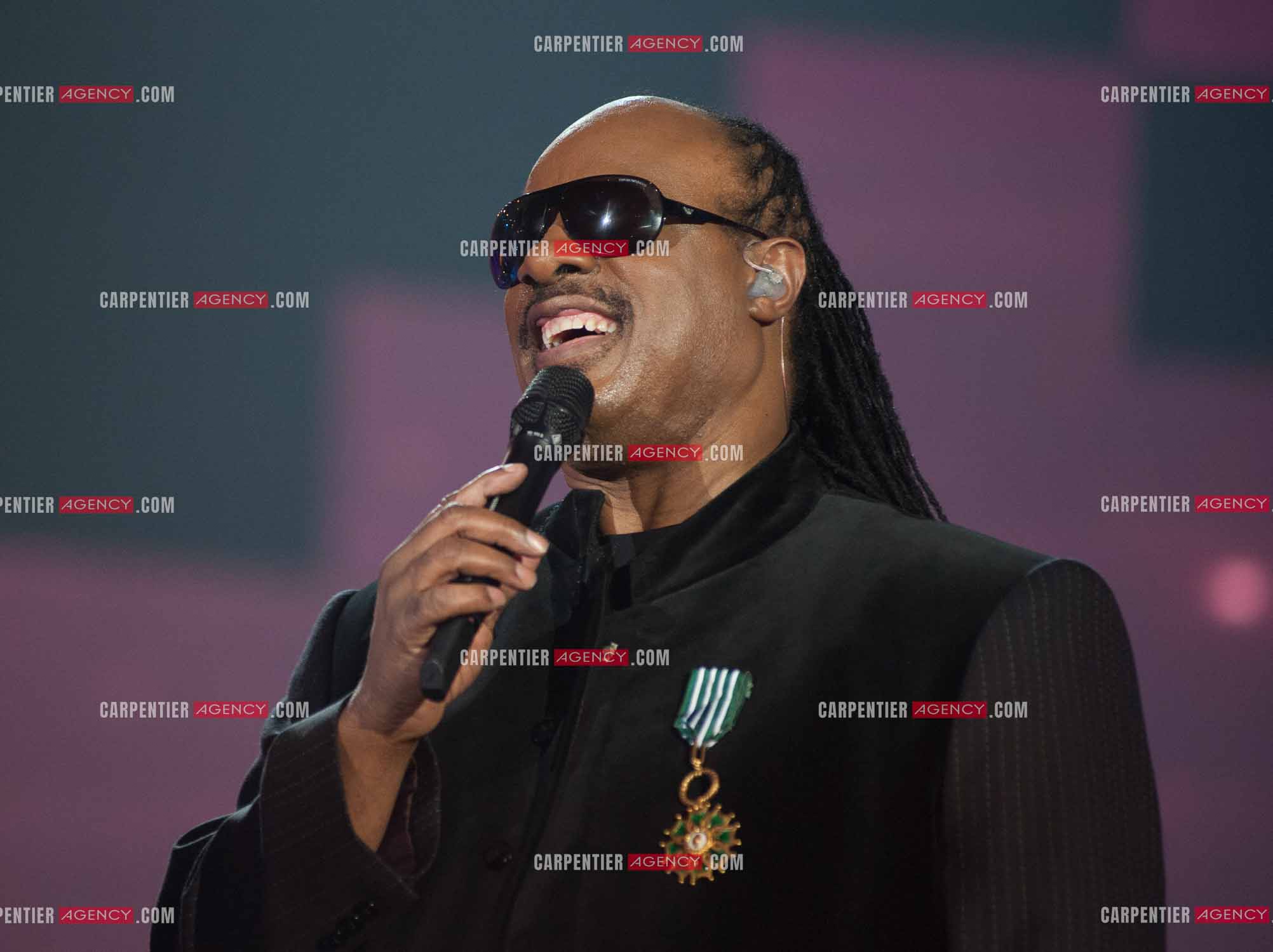 Le chanteur Stevie Wonder invité d'honneur des Victoires de la musique en 2010.