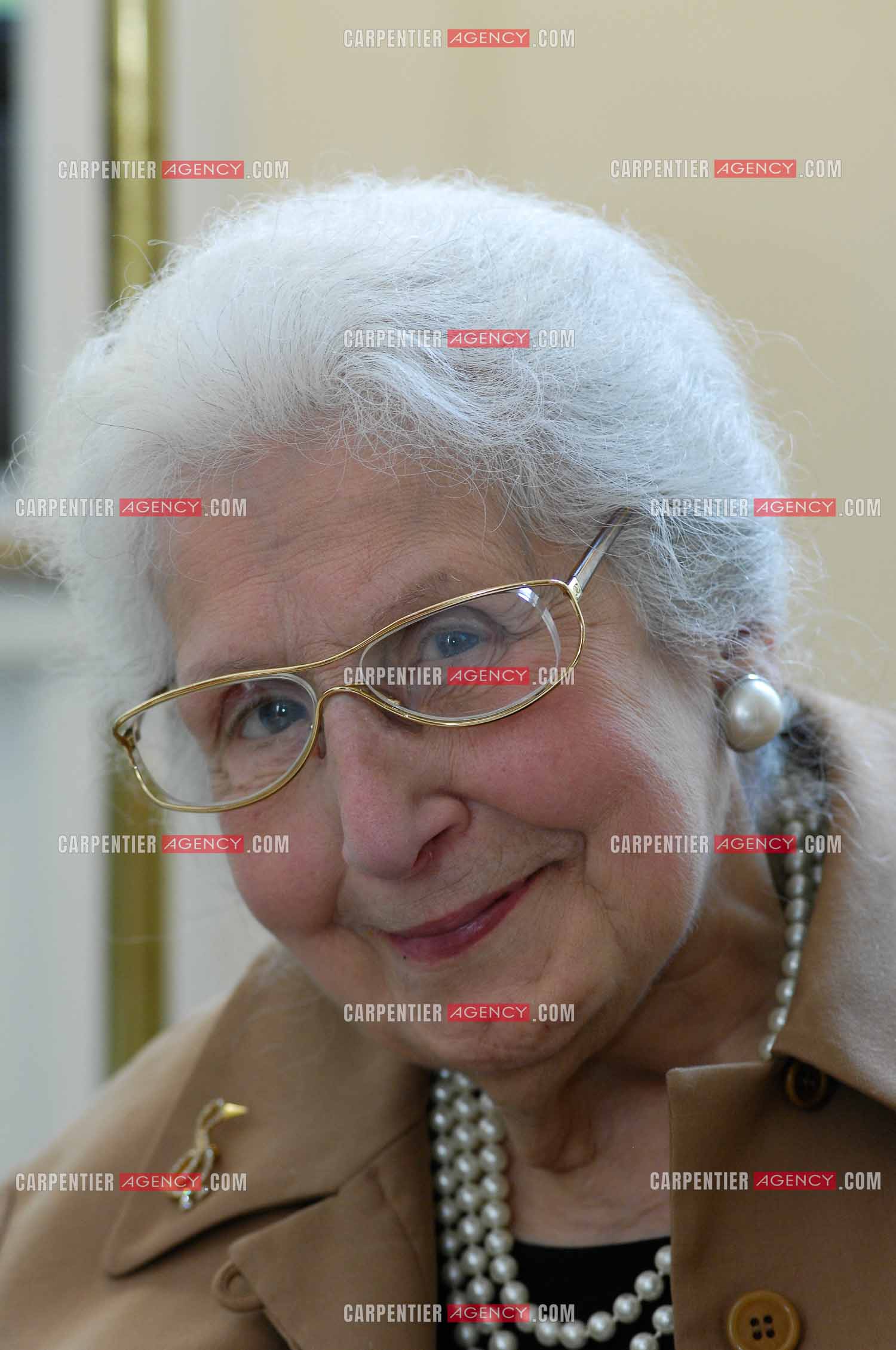 L'actrice Tsilla Chelton le jour de ses 89 ans à Paris.