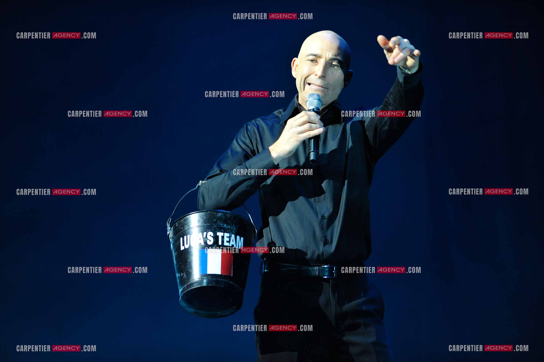 L'humoriste Nicolas Canteloup au Zenith de Paris en 2010.  ( Exclusif )