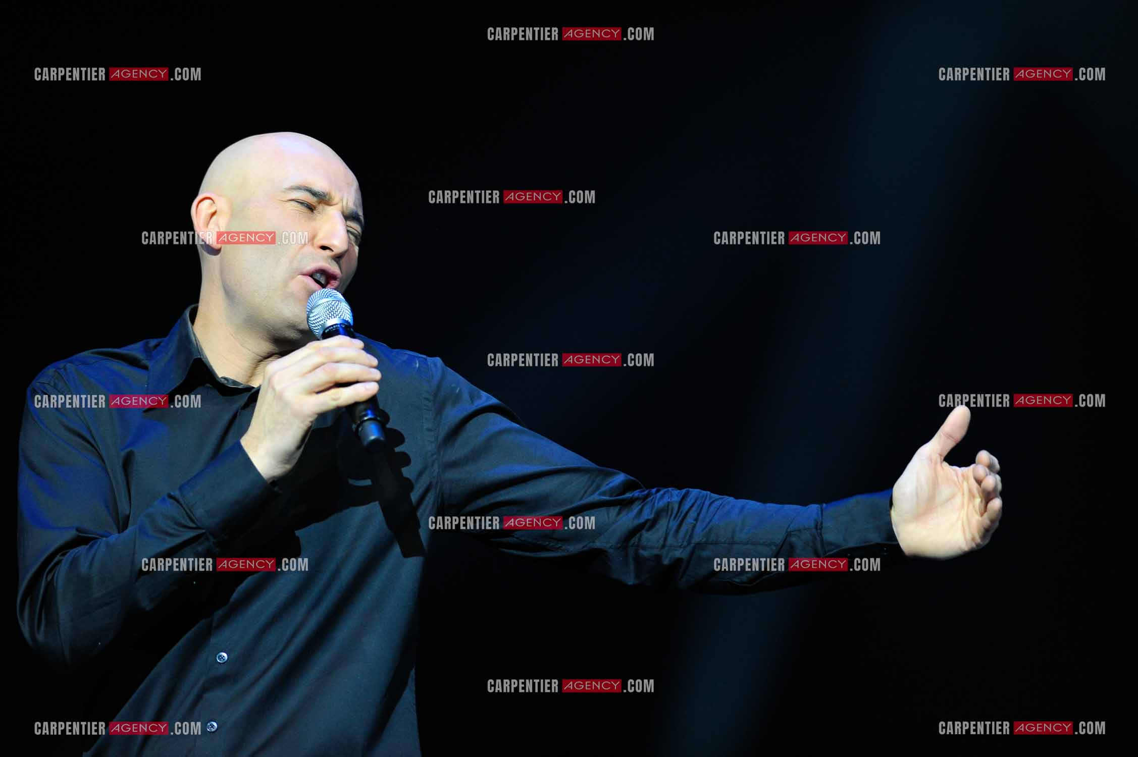 L'humoriste Nicolas Canteloup au Zenith de Paris en 2010.  ( Exclusif )