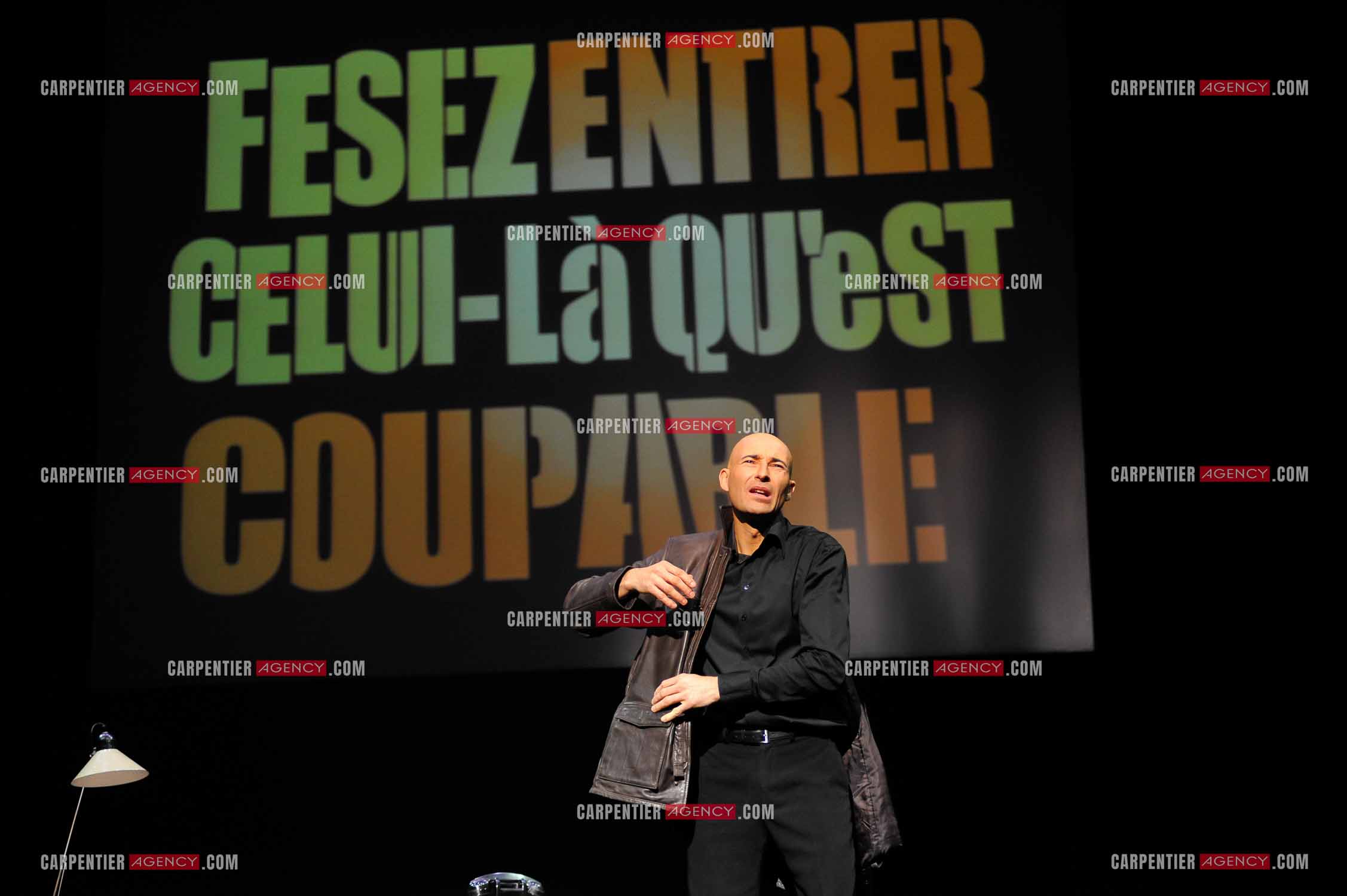 L'humoriste Nicolas Canteloup au Zenith de Paris en 2010.  ( Exclusif )