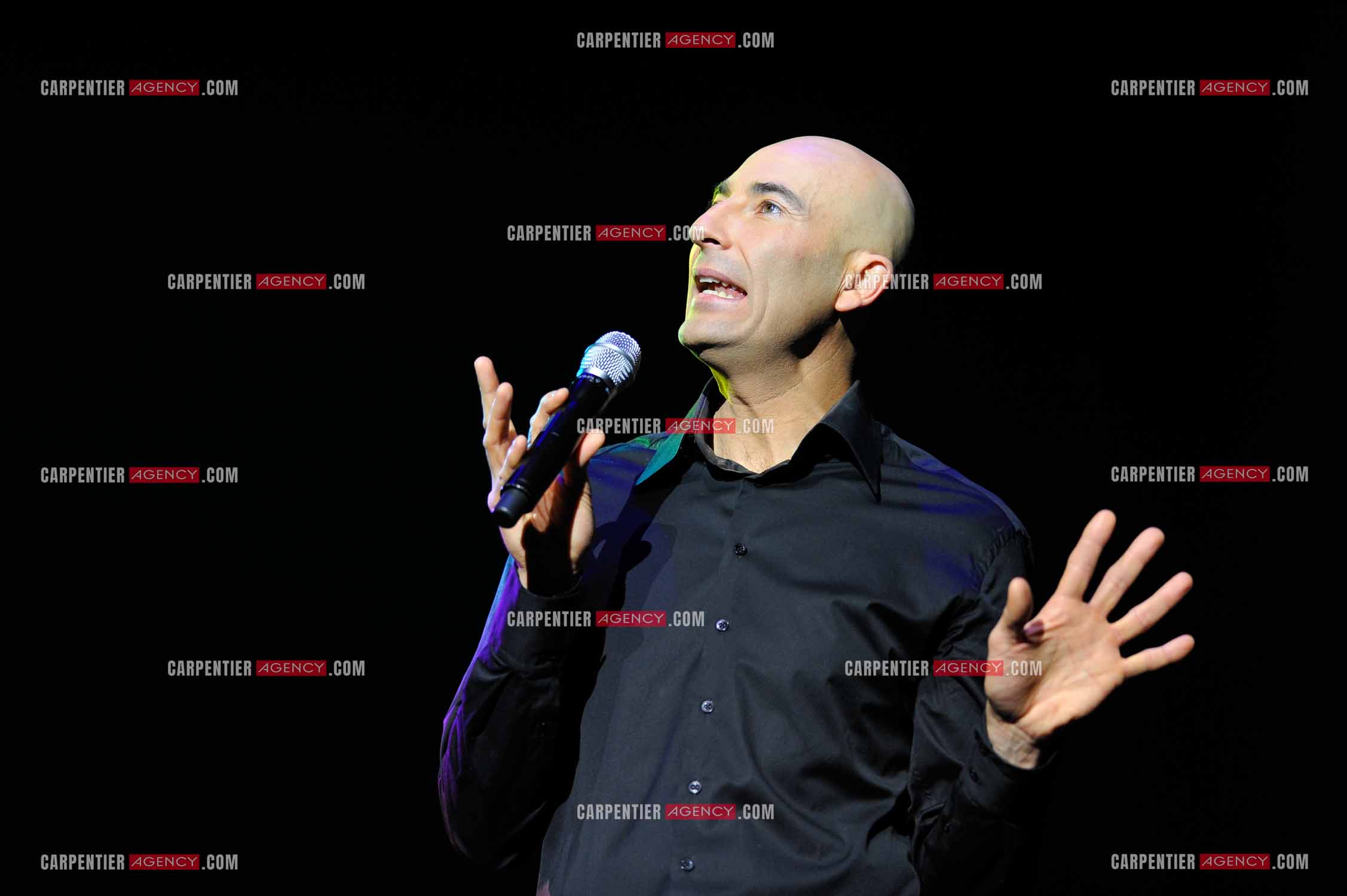 L'humoriste Nicolas Canteloup au Zenith de Paris en 2010.  ( Exclusif )