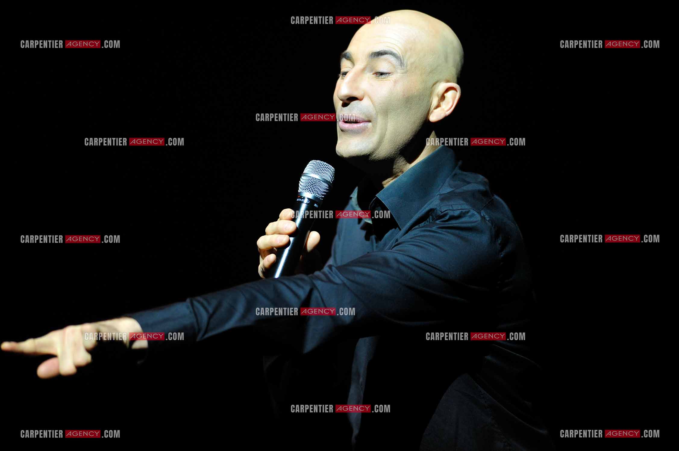 L'humoriste Nicolas Canteloup au Zenith de Paris en 2010.  ( Exclusif )