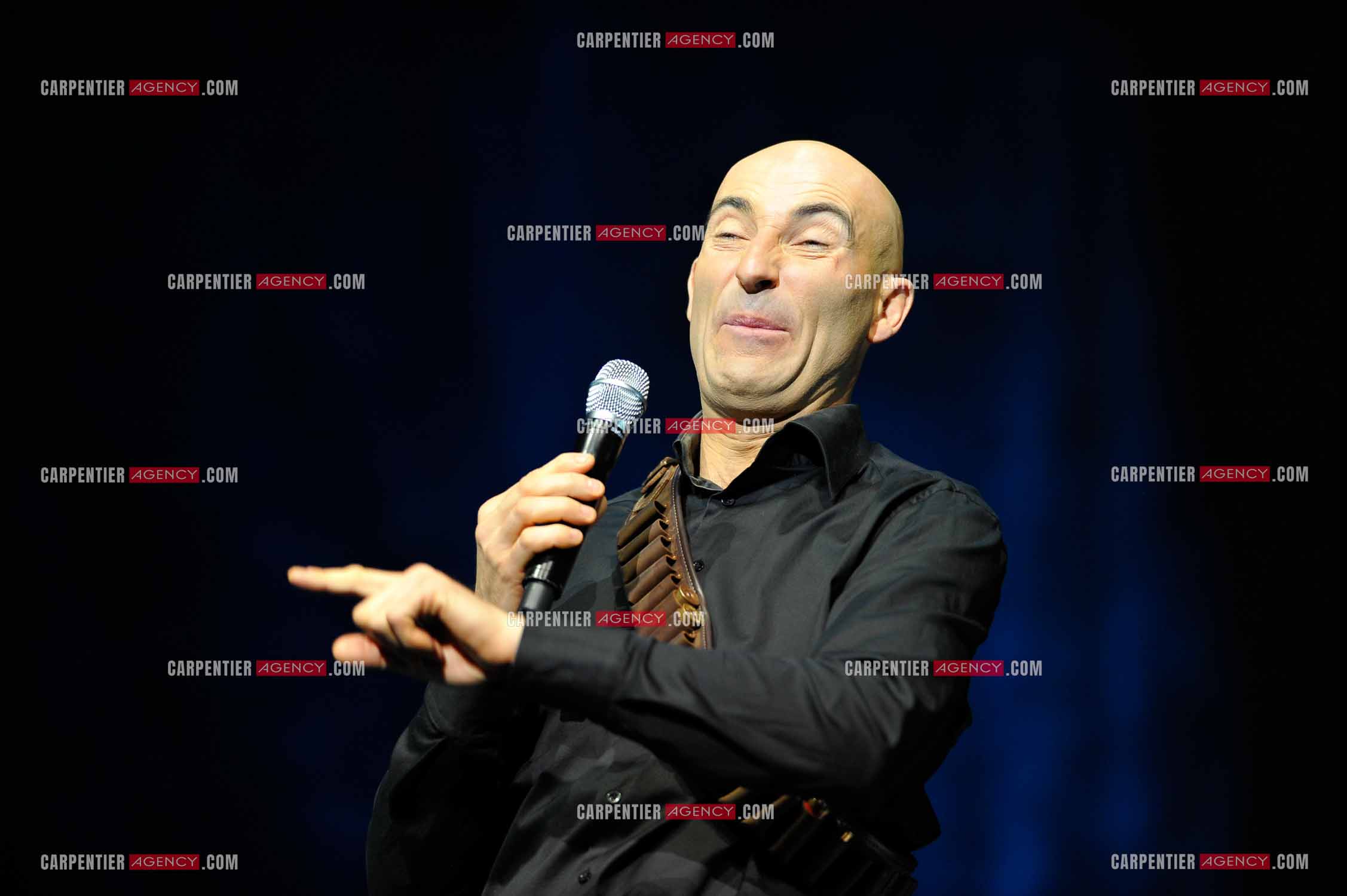 L'humoriste Nicolas Canteloup au Zenith de Paris en 2010.  ( Exclusif )