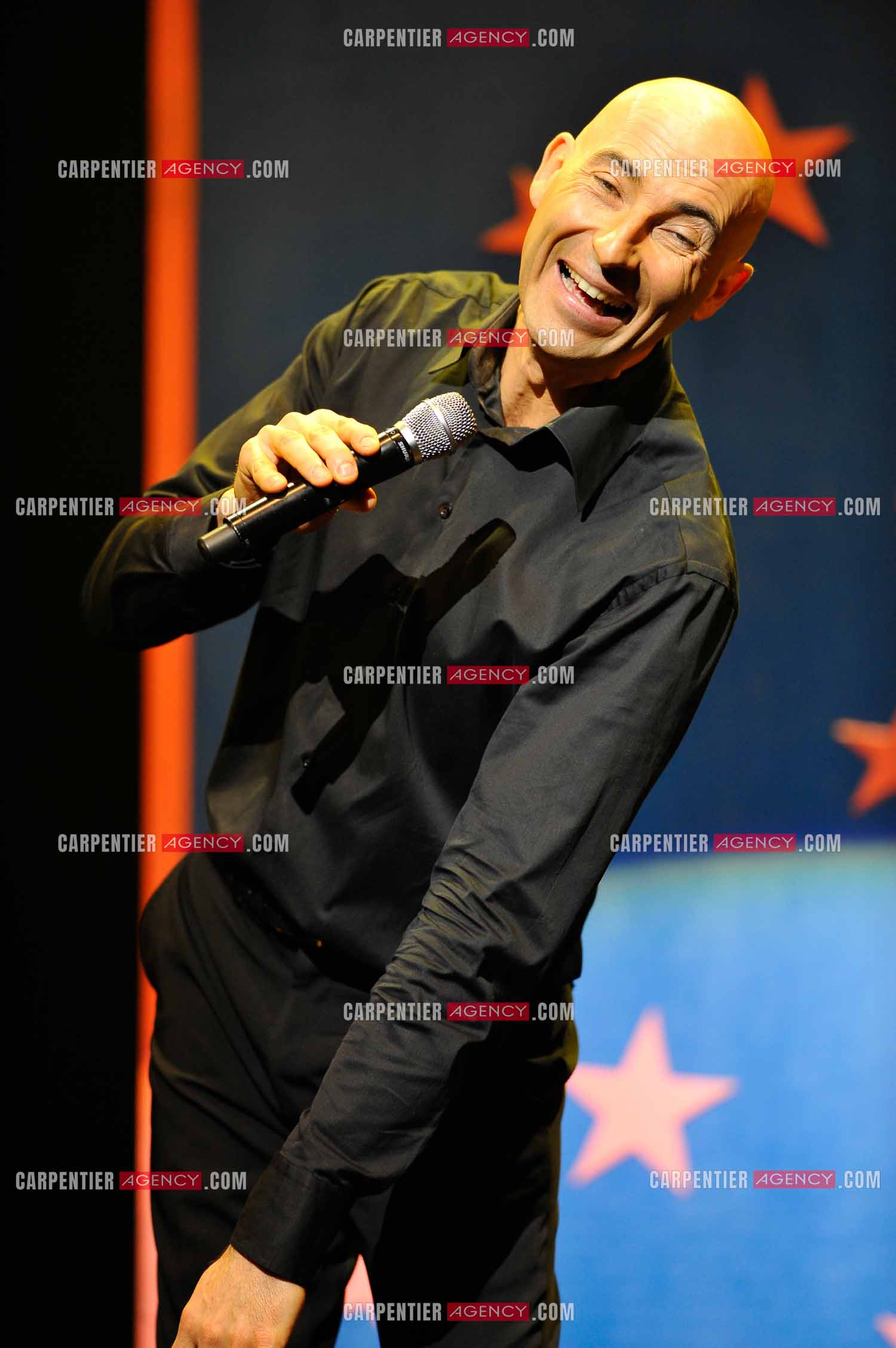 L'humoriste Nicolas Canteloup au Zenith de Paris en 2010.  ( Exclusif )
