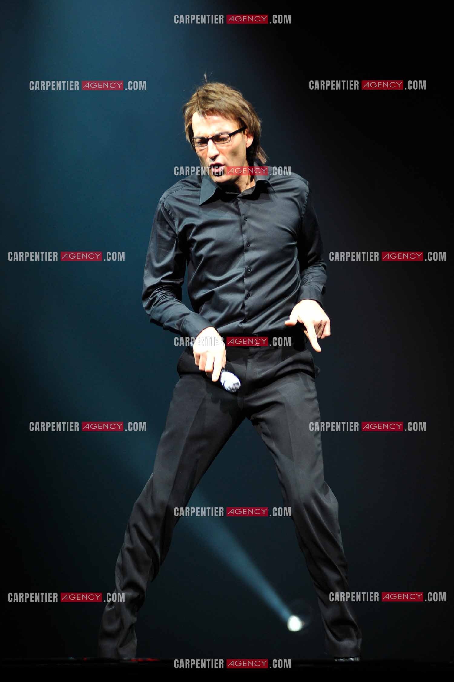 L'humoriste Nicolas Canteloup au Zenith de Paris en 2010.  ( Exclusif )