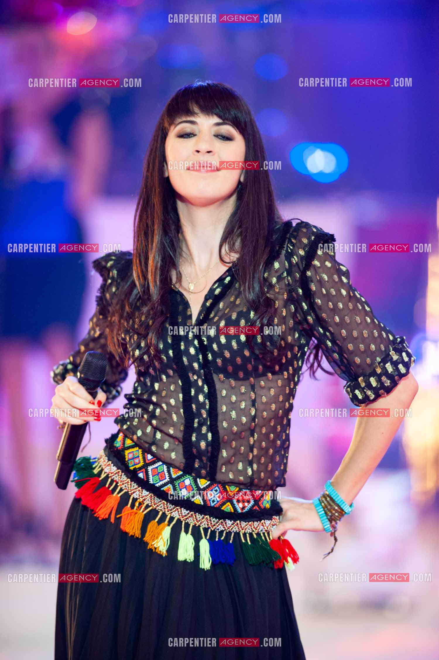 La chanteuse Nolwenn Leroy lors du Télé Vie à Bruxelles en Belgique le 07 mai 2011.