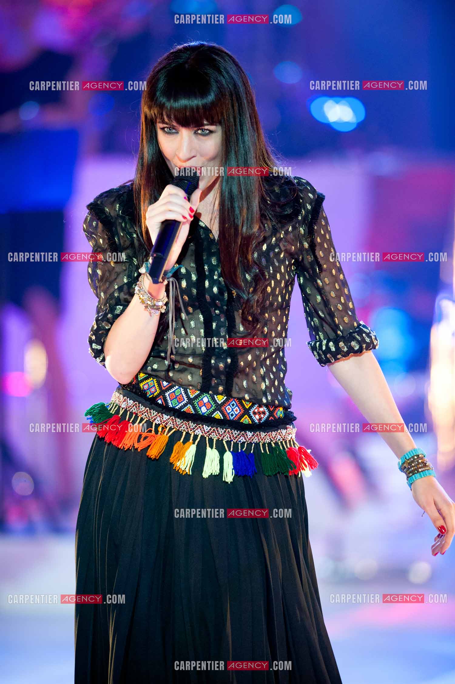 La chanteuse Nolwenn Leroy lors du Télé Vie à Bruxelles en Belgique le 07 mai 2011.