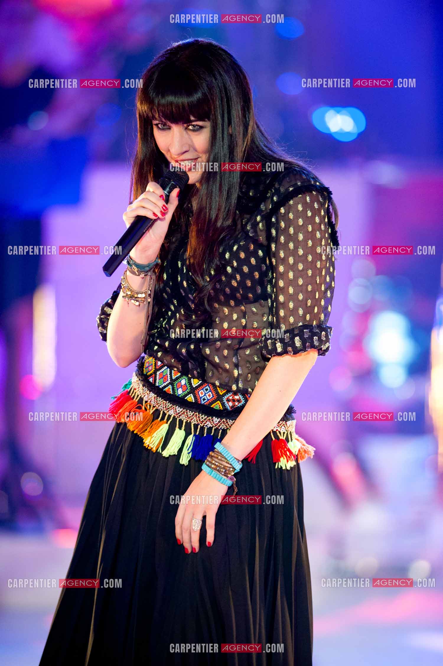 La chanteuse Nolwenn Leroy lors du Télé Vie à Bruxelles en Belgique le 07 mai 2011.