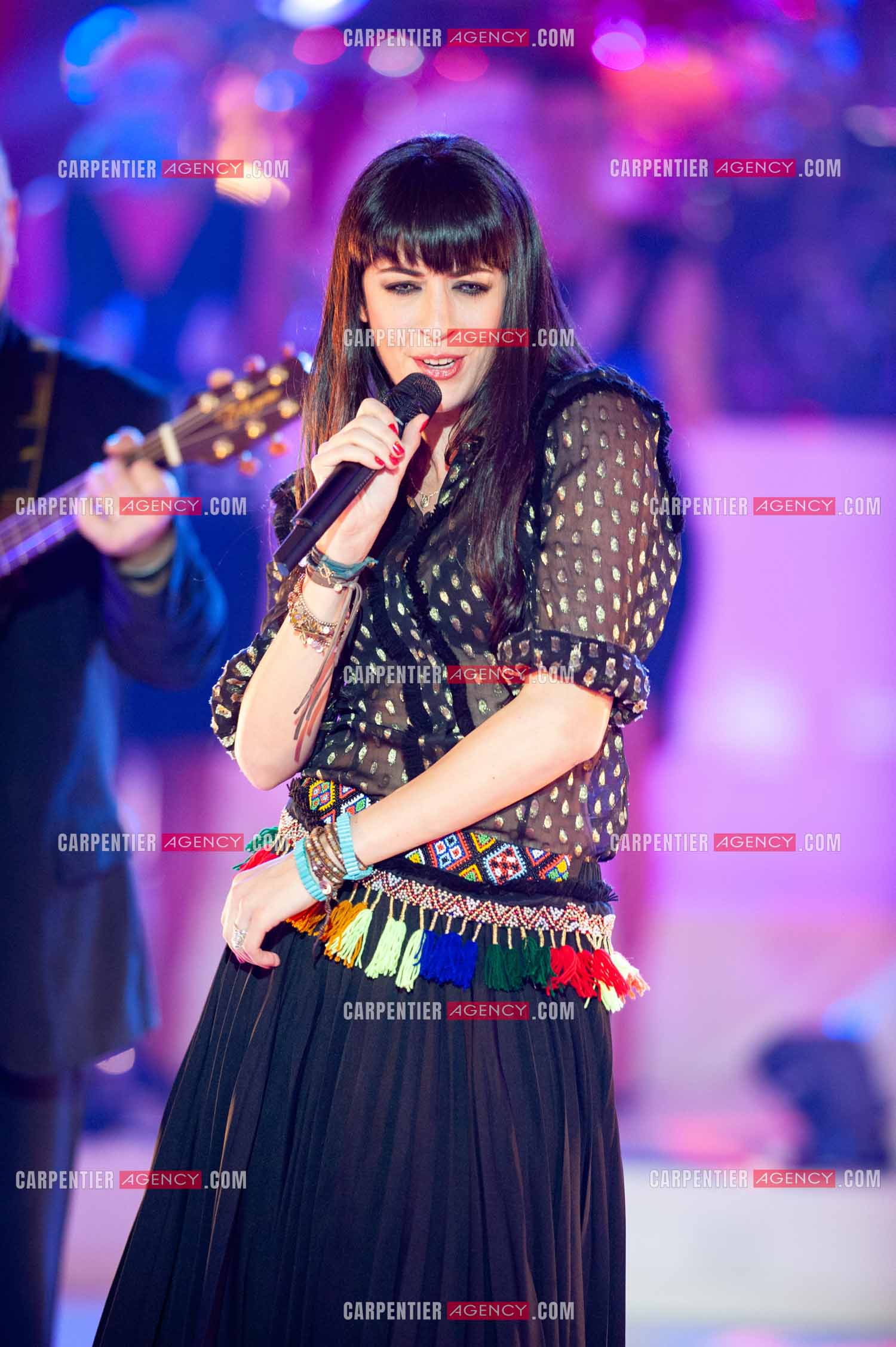 La chanteuse Nolwenn Leroy lors du Télé Vie à Bruxelles en Belgique le 07 mai 2011.