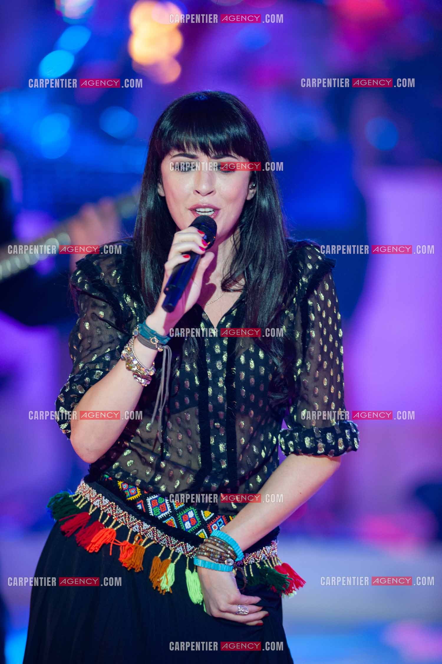 La chanteuse Nolwenn Leroy lors du Télé Vie à Bruxelles en Belgique le 07 mai 2011.