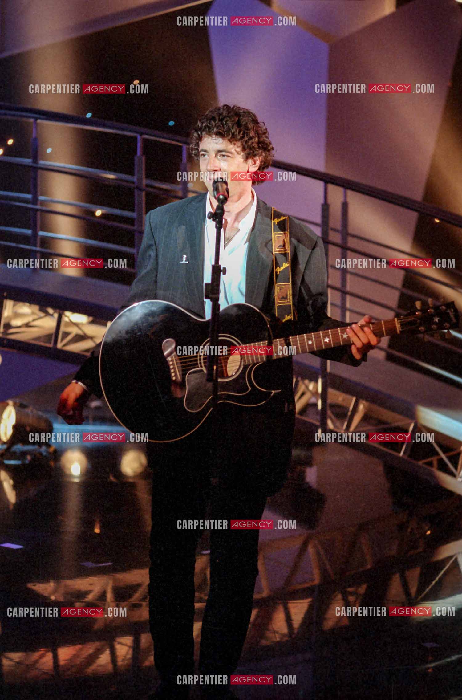 Enregistrement de l'émission “ Si on chantait “ et diffusée  sur TF1. Invité de l'émission, le chanteur Patrick Bruel. ( Exclusif )