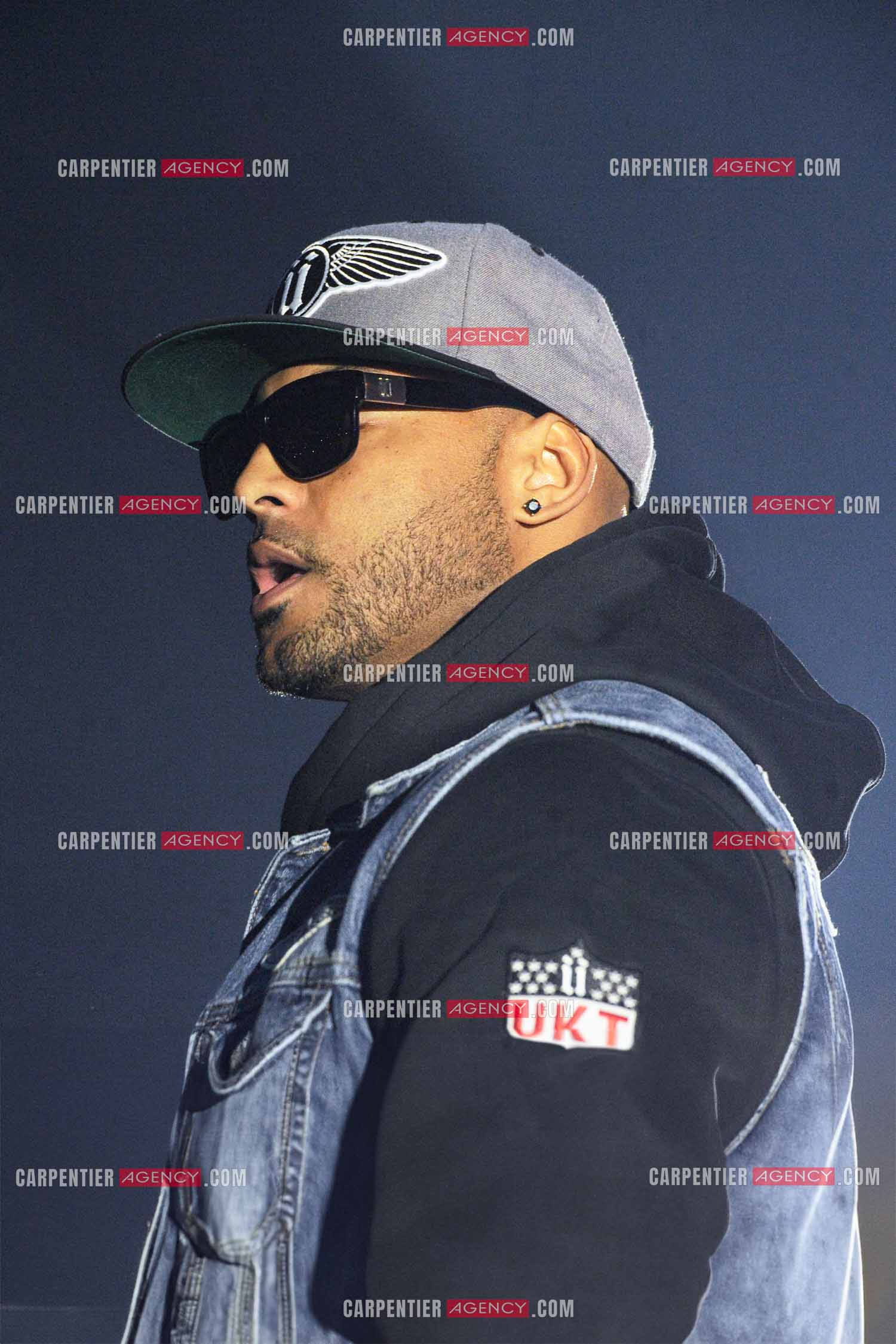 Le rappeur Élie Yaffa, dit Booba en concert au Zénith de Paris en 2007. ( Exclusif )