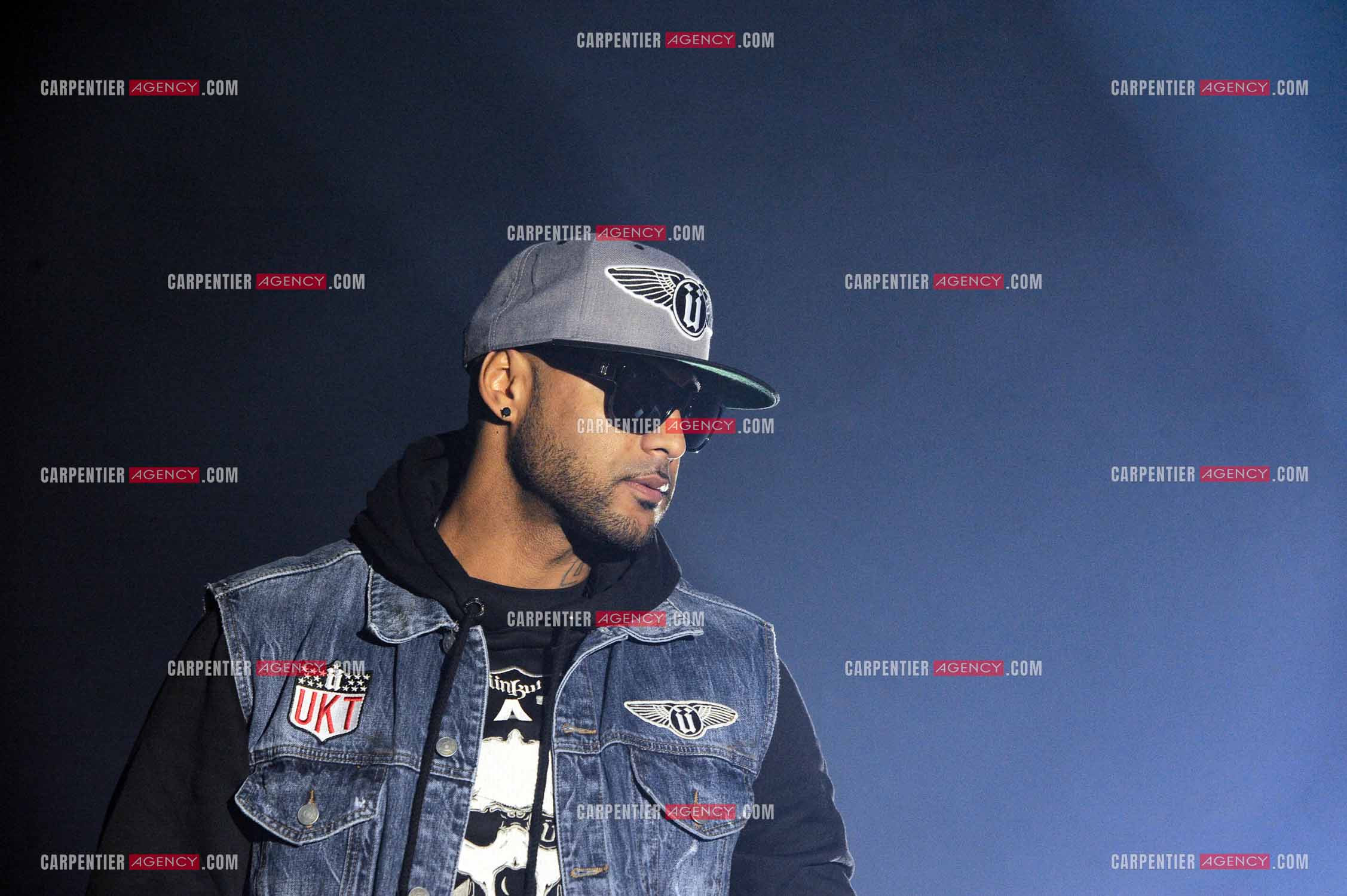 Le rappeur Élie Yaffa, dit Booba en concert au Zénith de Paris en 2007. ( Exclusif )