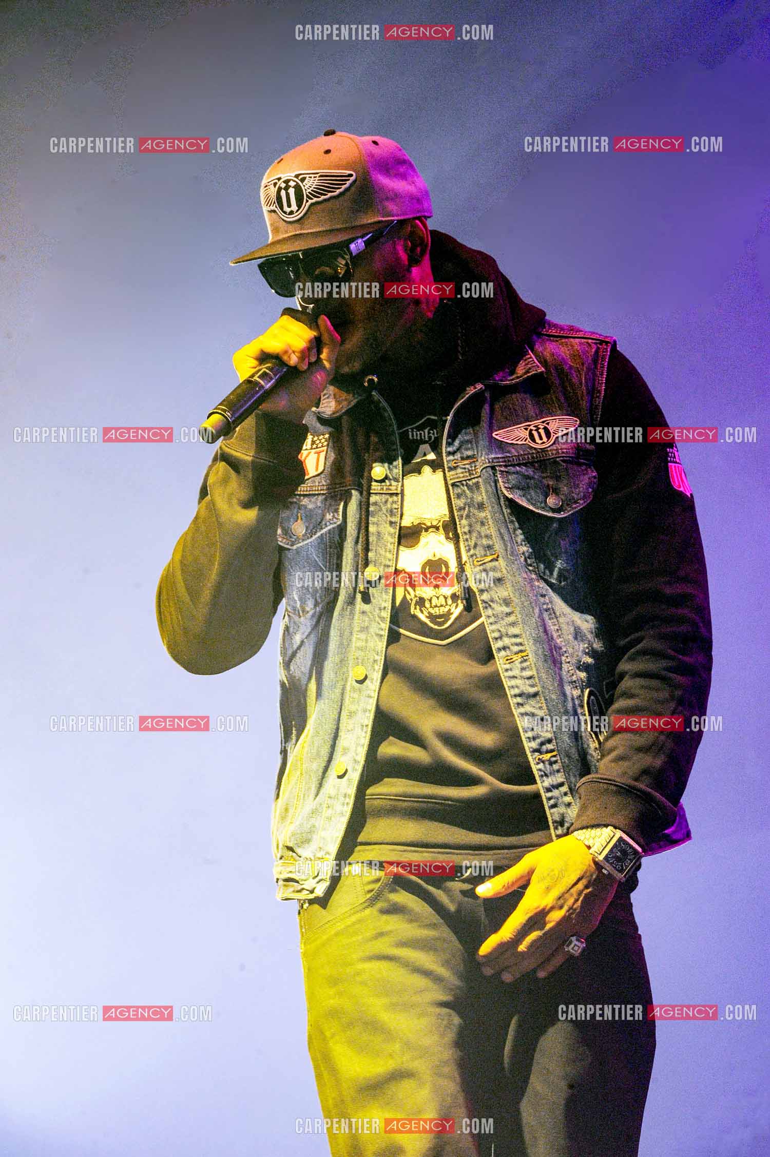 Le rappeur Élie Yaffa, dit Booba en concert au Zénith de Paris en 2007. ( Exclusif )