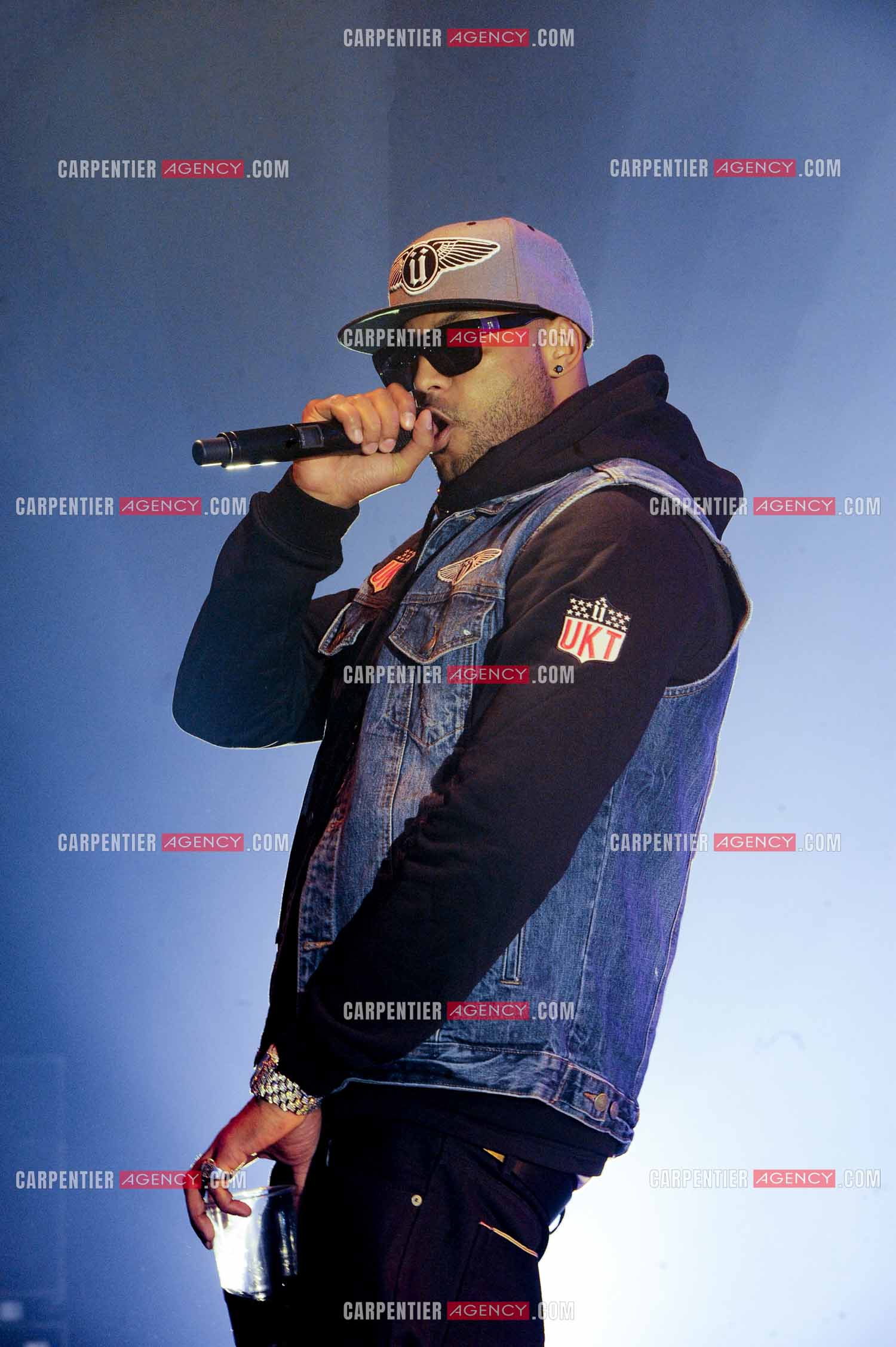 Le rappeur Élie Yaffa, dit Booba en concert au Zénith de Paris en 2007. ( Exclusif )