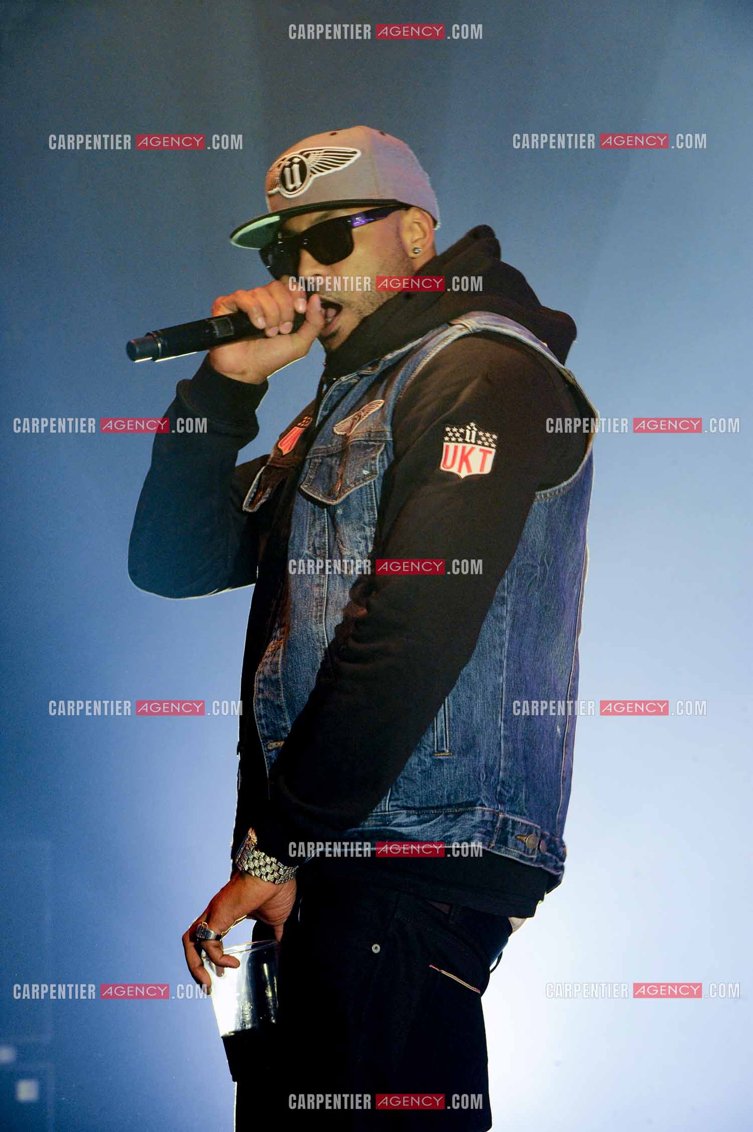 Le rappeur Élie Yaffa, dit Booba en concert au Zénith de Paris en 2007. ( Exclusif )