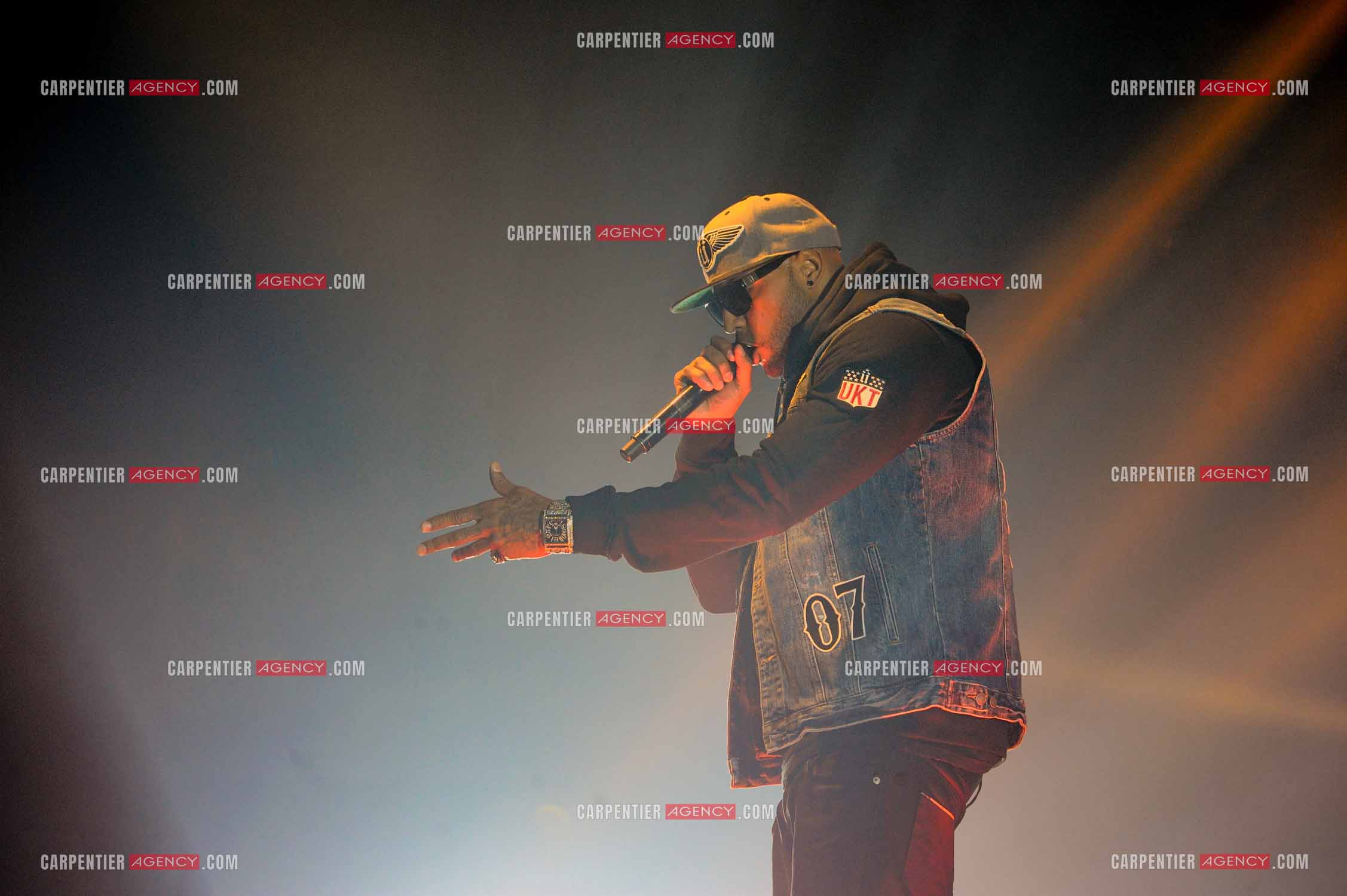 Le rappeur Élie Yaffa, dit Booba en concert au Zénith de Paris en 2007. ( Exclusif )