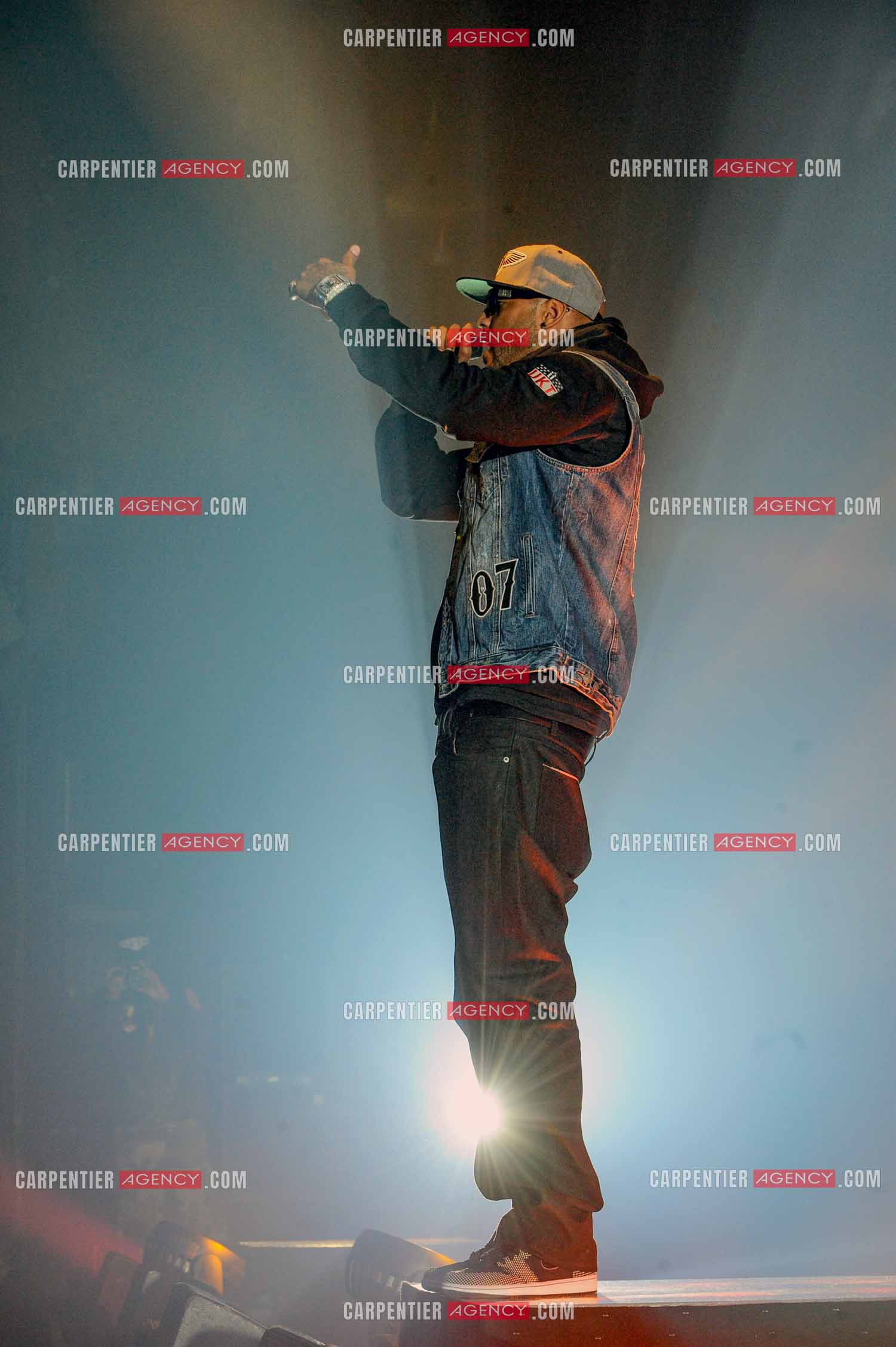 Le rappeur Élie Yaffa, dit Booba en concert au Zénith de Paris en 2007. ( Exclusif )