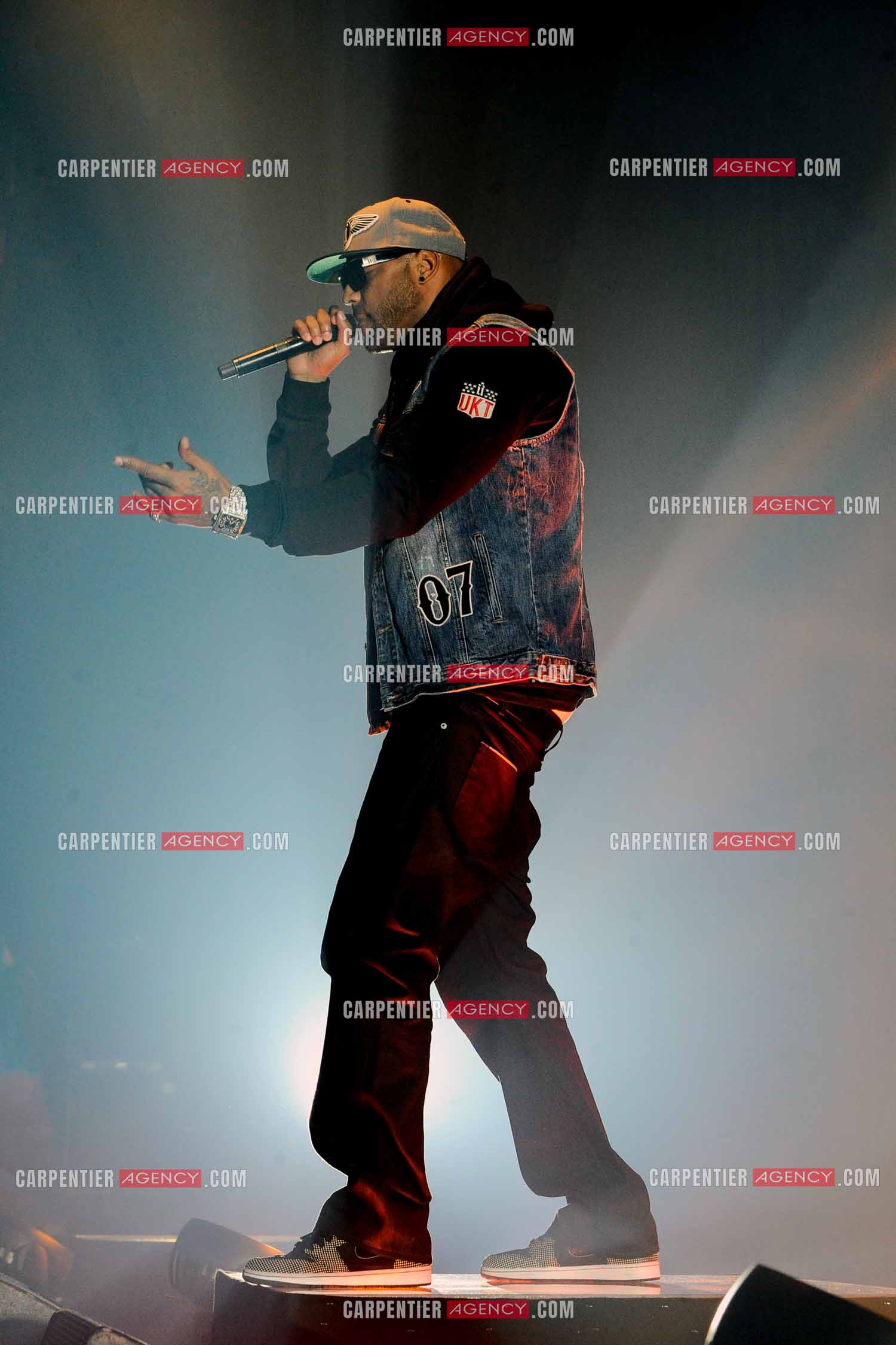 Le rappeur Élie Yaffa, dit Booba en concert au Zénith de Paris en 2007. ( Exclusif )