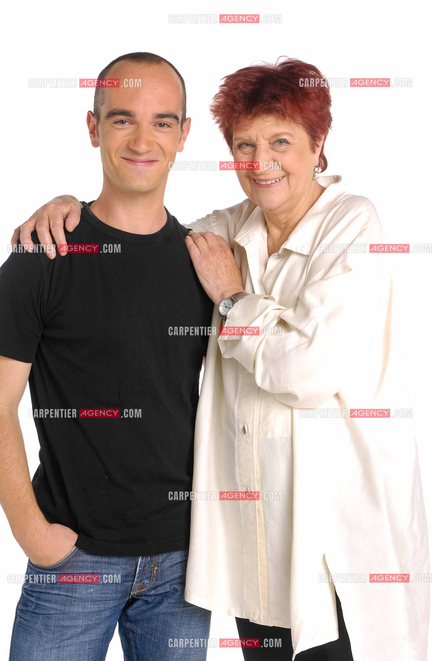 La chanteusenAnne Sylvestre et Adelbert Guillaume. ( Exclusif )