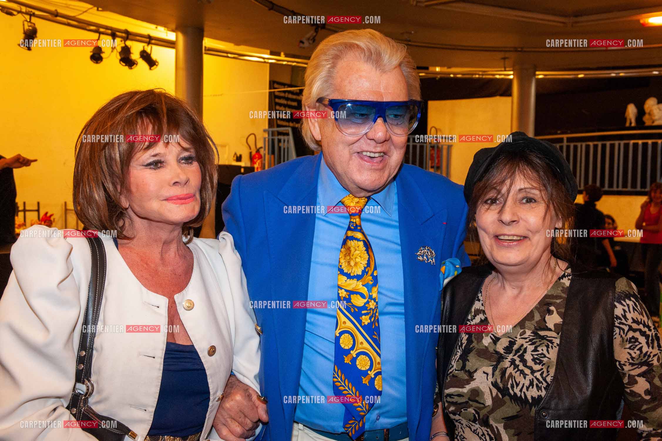 Le chanteur Alain Turban en concert à l'European. Dans les loges, Amarande, Michou et Georgette Lemaire.   ( Exclusif )