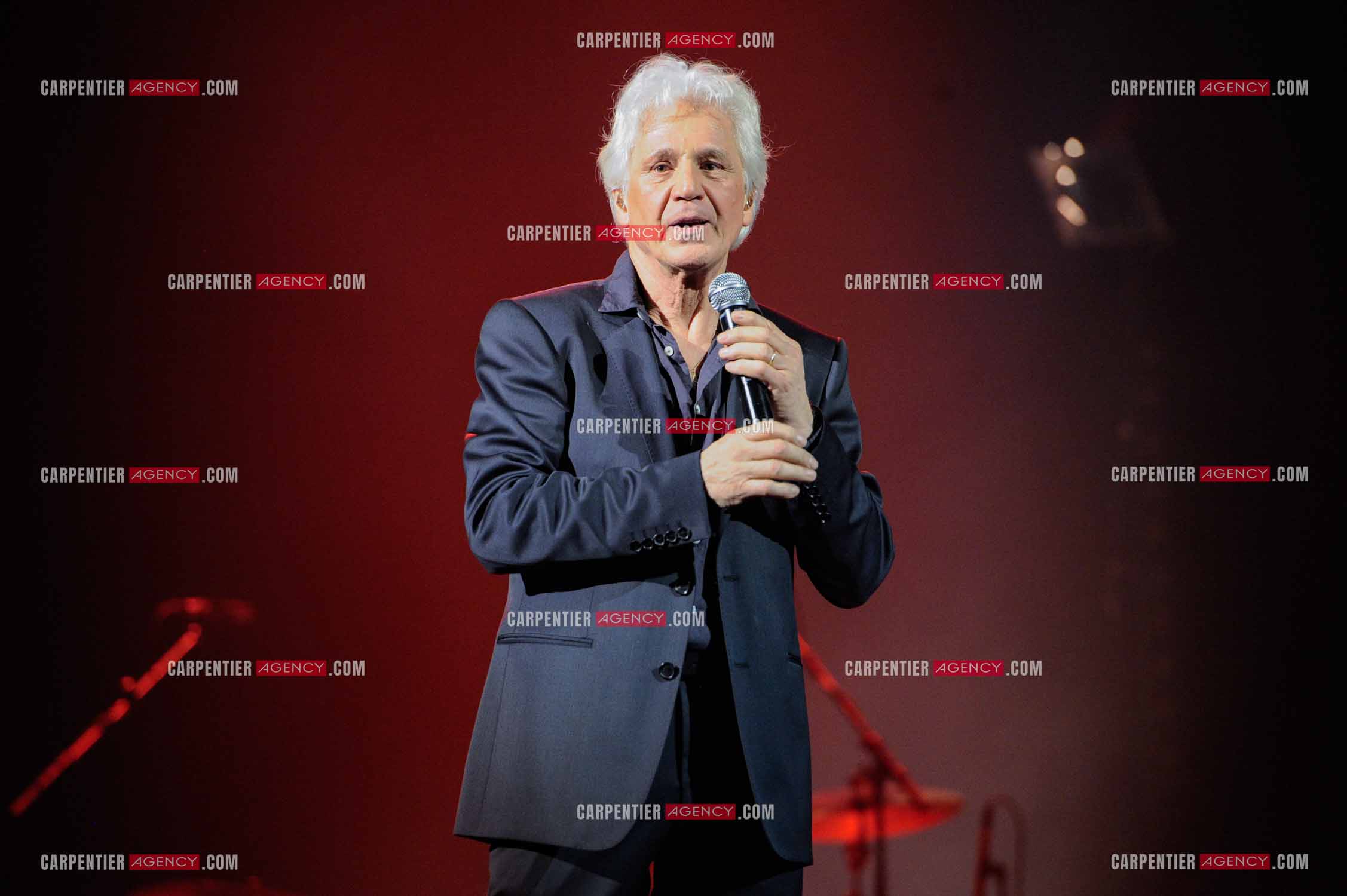 Le chanteur Gérard Lenorman en concert au Grand Rex à Paris.  ( Exclusif )