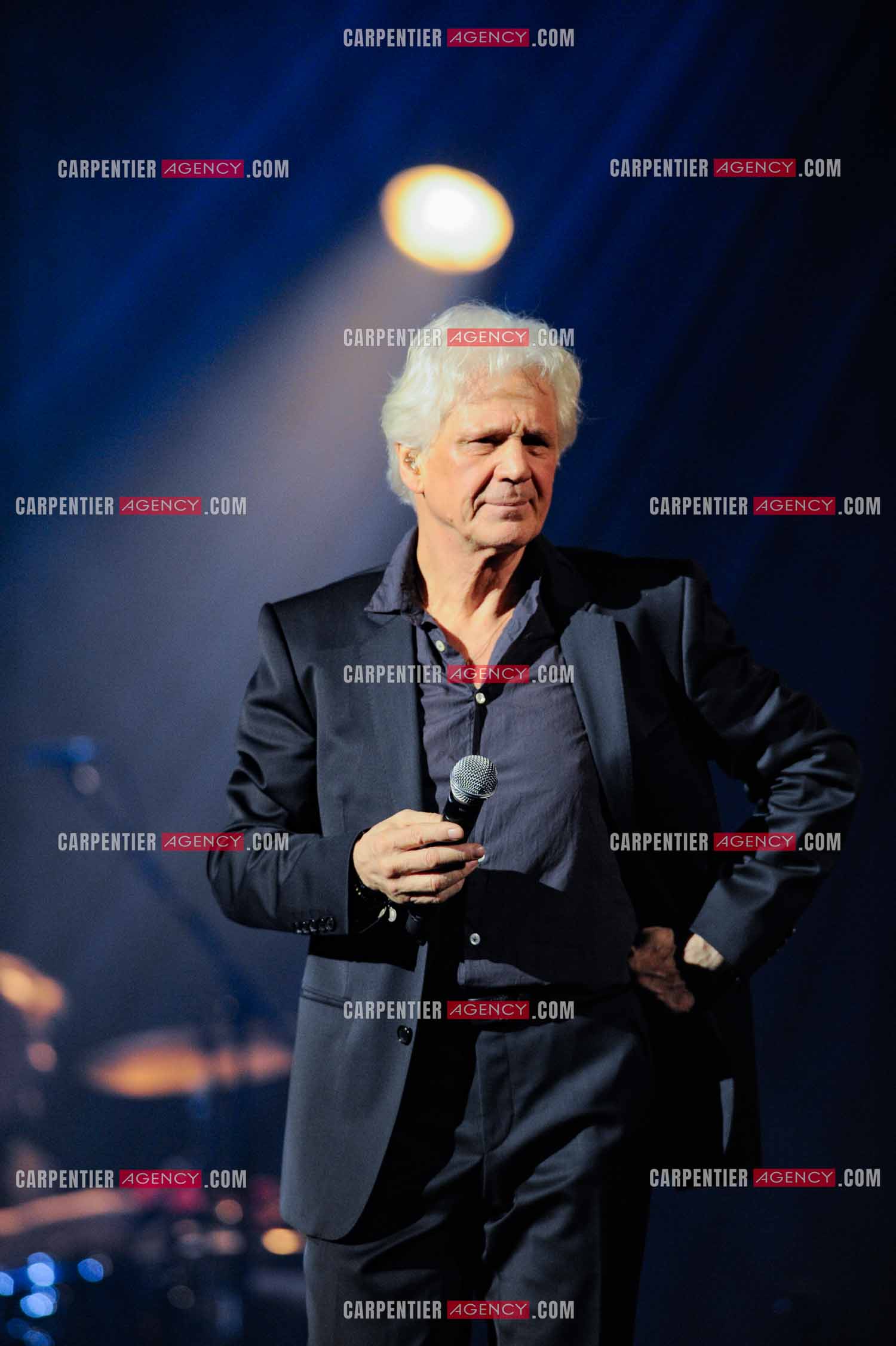 Le chanteur Gérard Lenorman en concert au Grand Rex à Paris.  ( Exclusif )