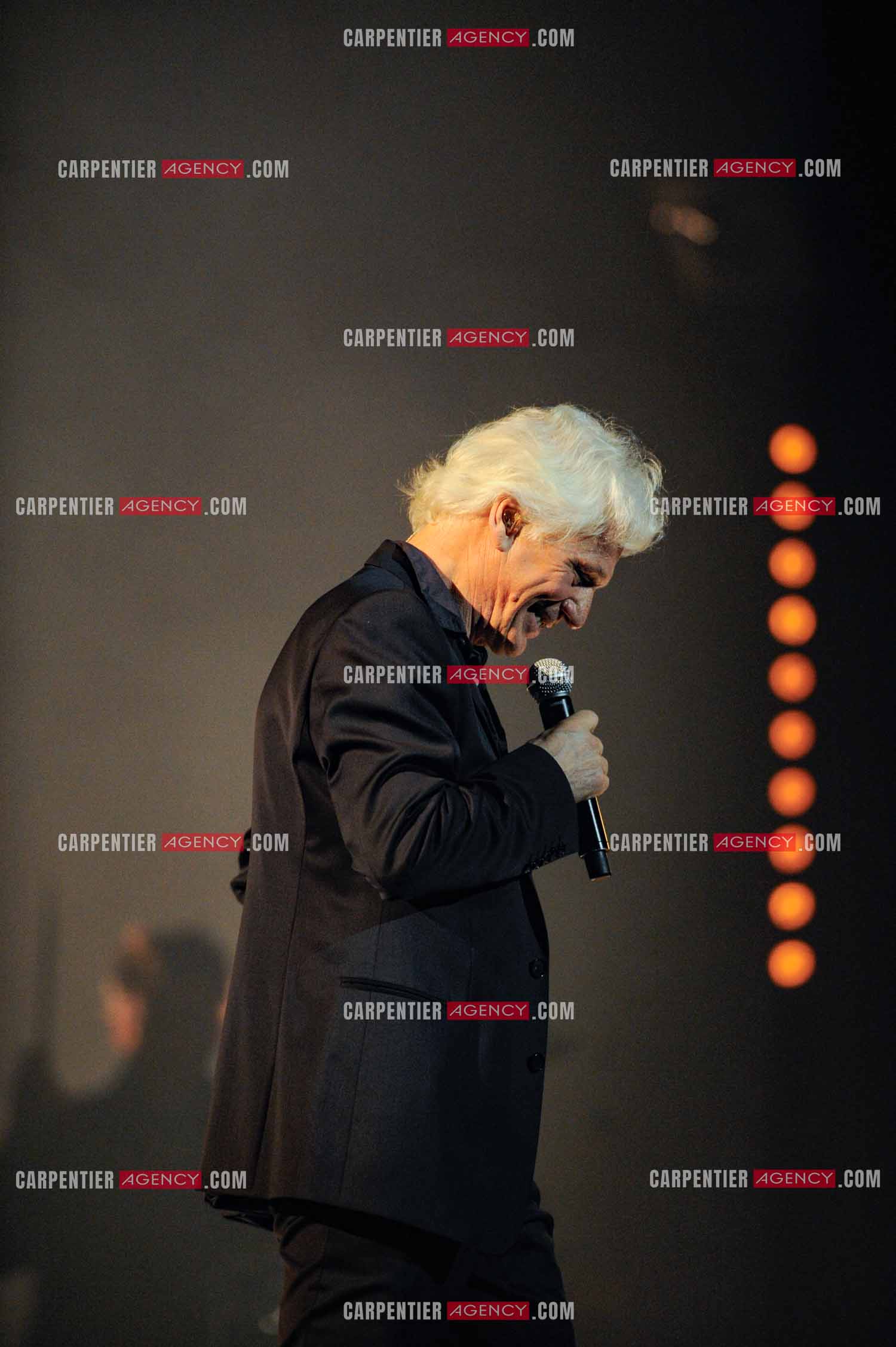 Le chanteur Gérard Lenorman en concert au Grand Rex à Paris.  ( Exclusif )