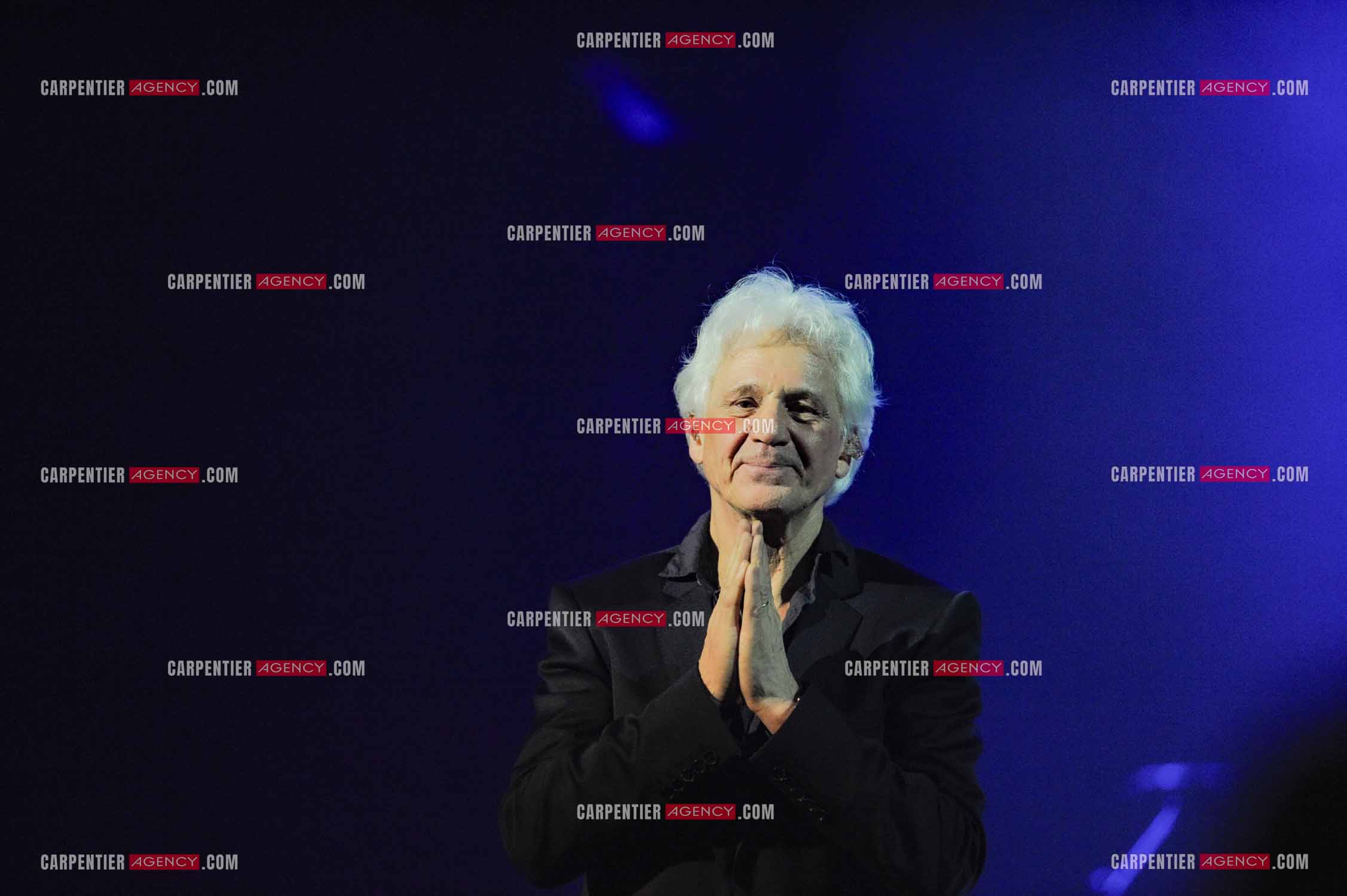 Le chanteur Gérard Lenorman en concert au Grand Rex à Paris.  ( Exclusif )