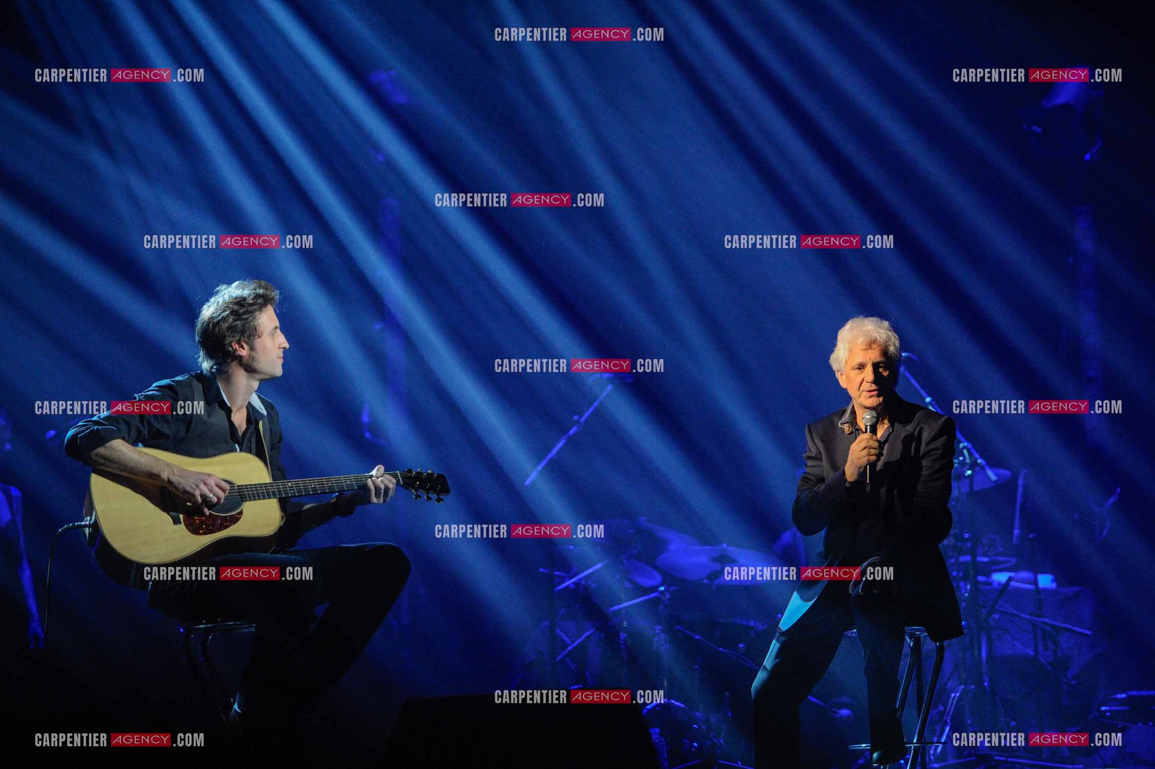 Le chanteur Gérard Lenorman en concert au Grand Rex à Paris.  ( Exclusif )