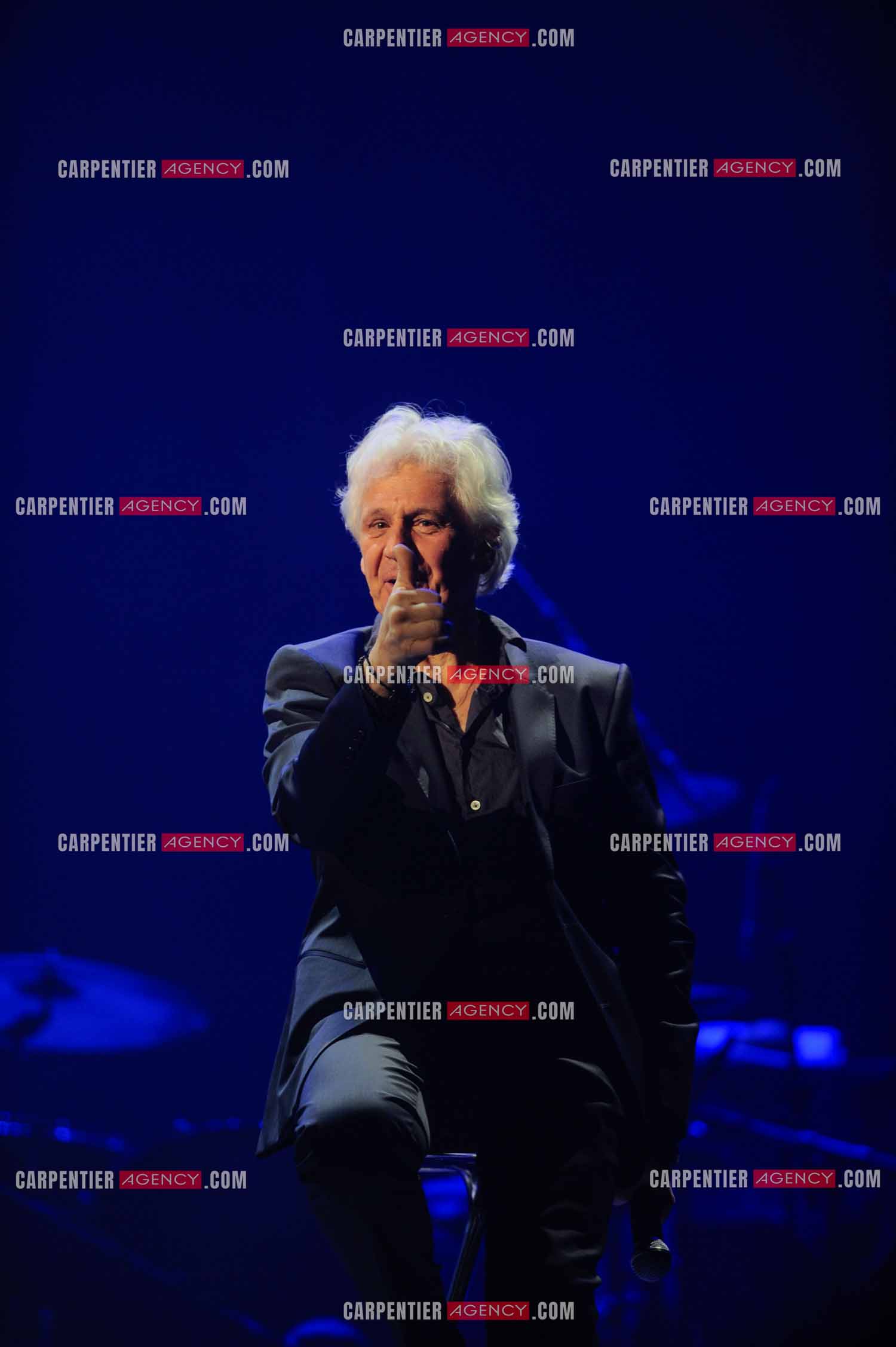 Le chanteur Gérard Lenorman en concert au Grand Rex à Paris.  ( Exclusif )