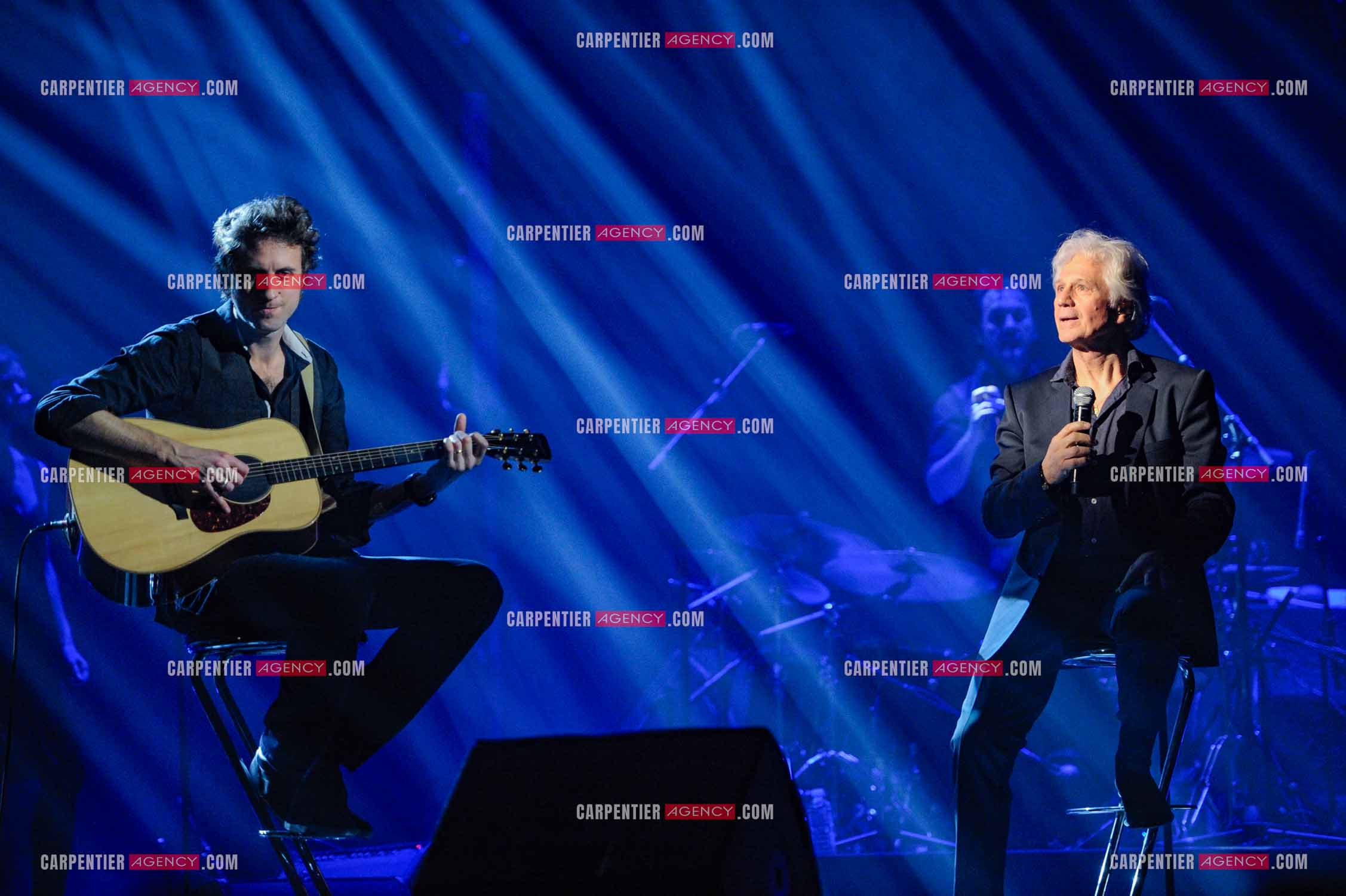 Le chanteur Gérard Lenorman en concert au Grand Rex à Paris.  ( Exclusif )
