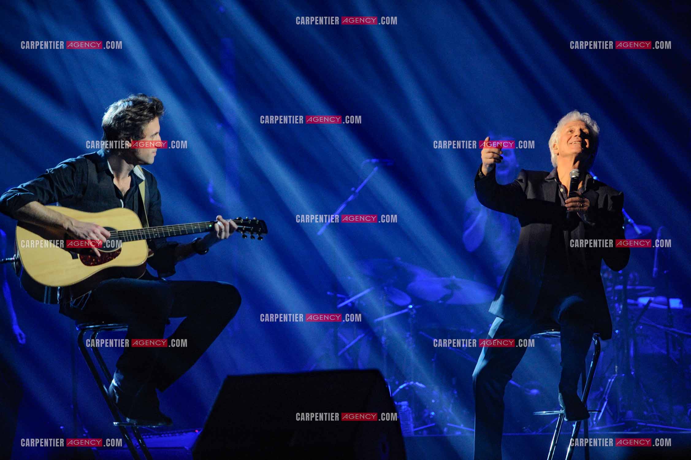 Le chanteur Gérard Lenorman en concert au Grand Rex à Paris.  ( Exclusif )