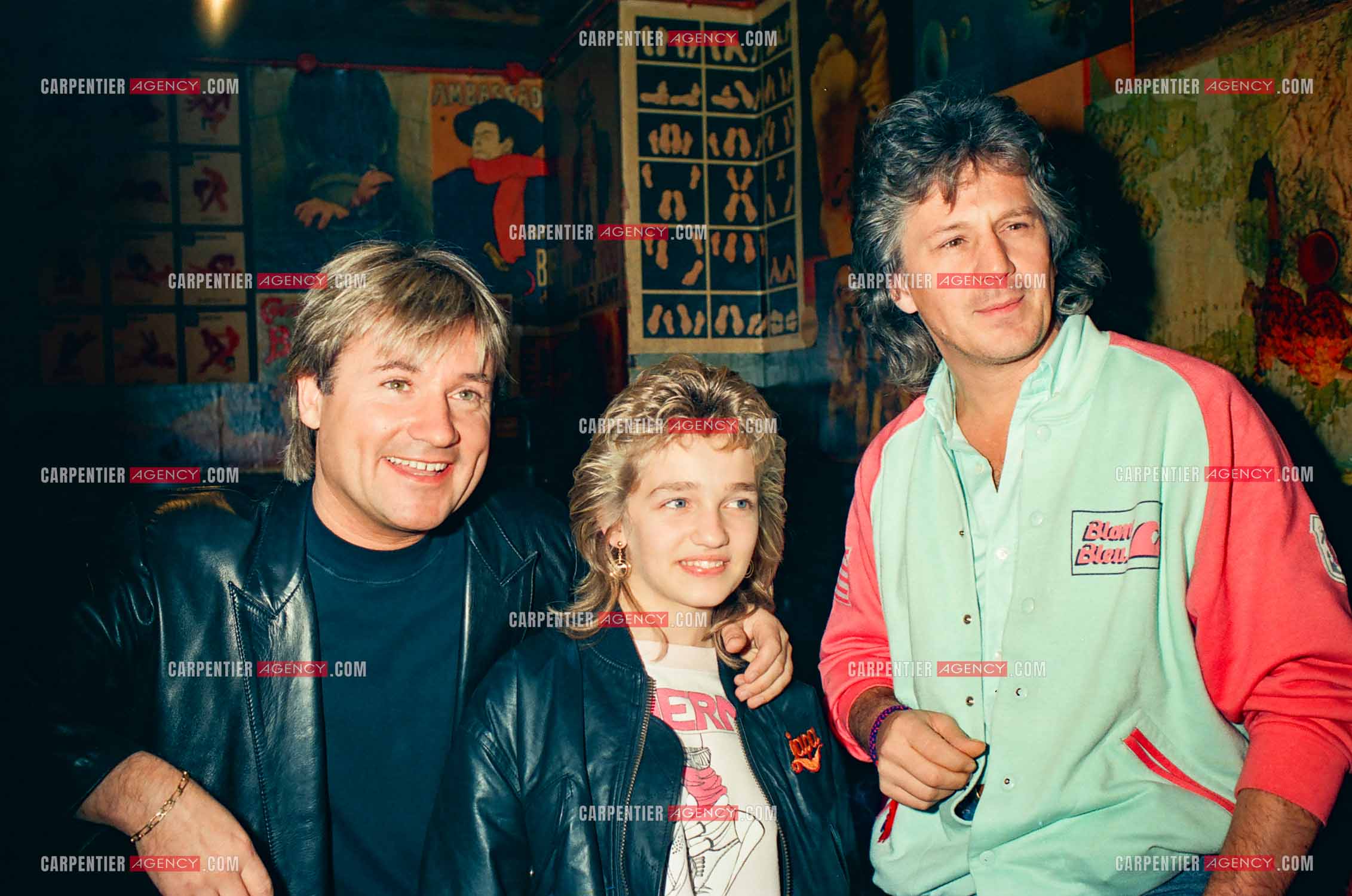 Le chanteur Gérard  Lenorman sur la scène de l'Olympia en 1985.   ( Exclusif )