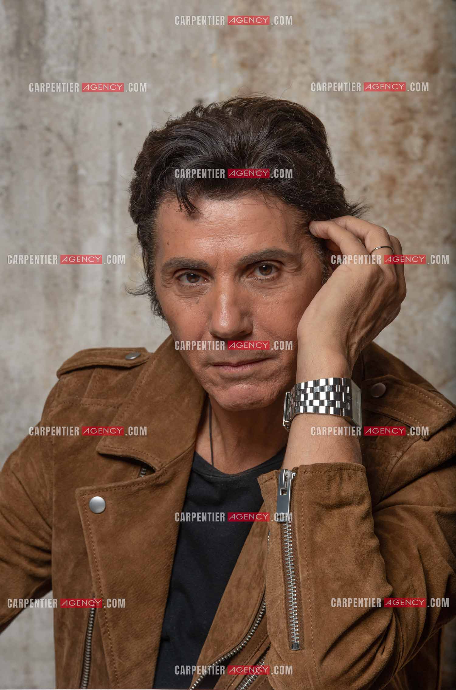 Le chanteur Jean-Luc Lahaye en studio sur Paris.   ( Exclusif )