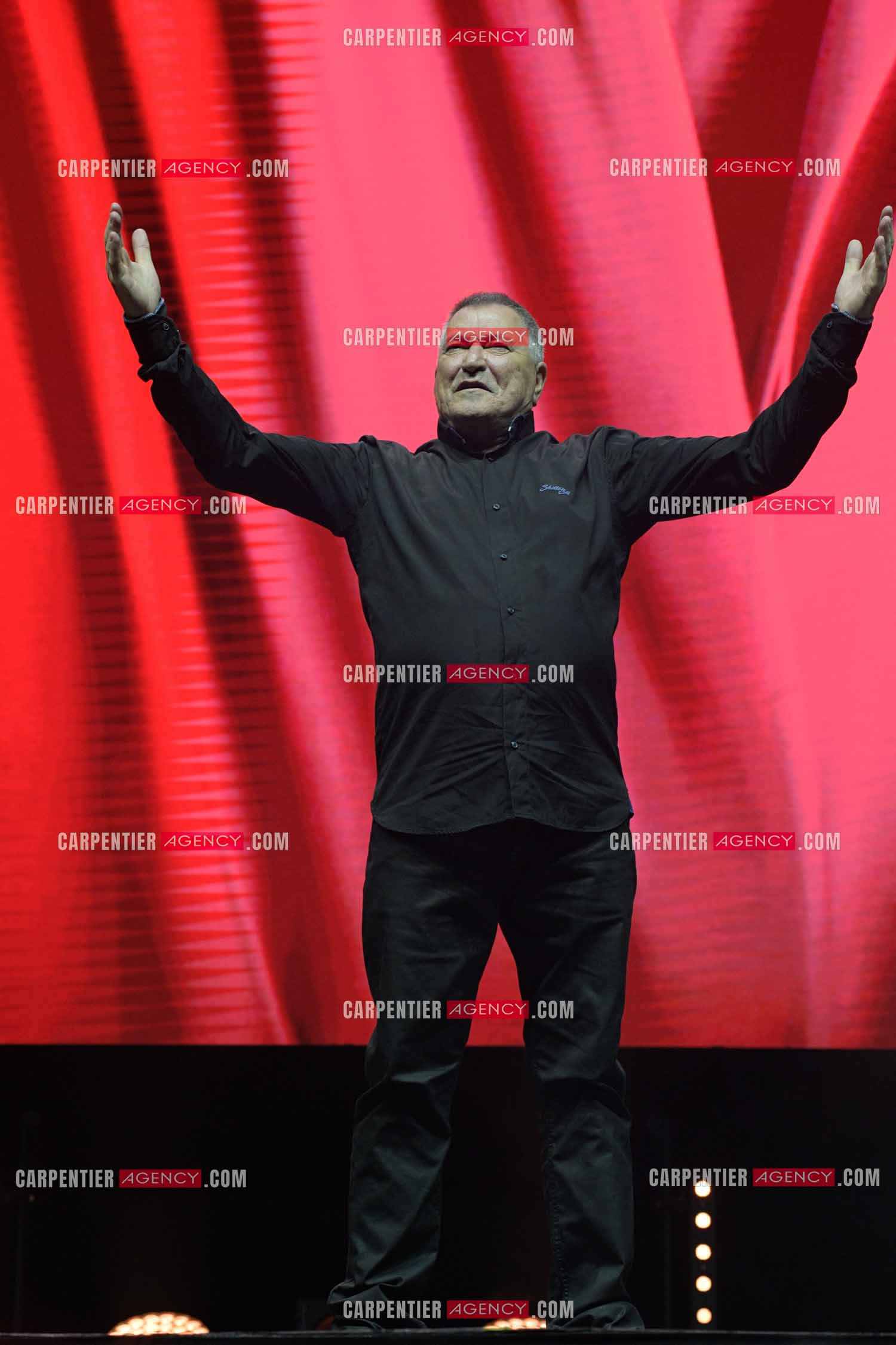 L'humoriste Jean-Marie Bigard en spectacle aux arènes de Fréjus.  ( Exclusif )