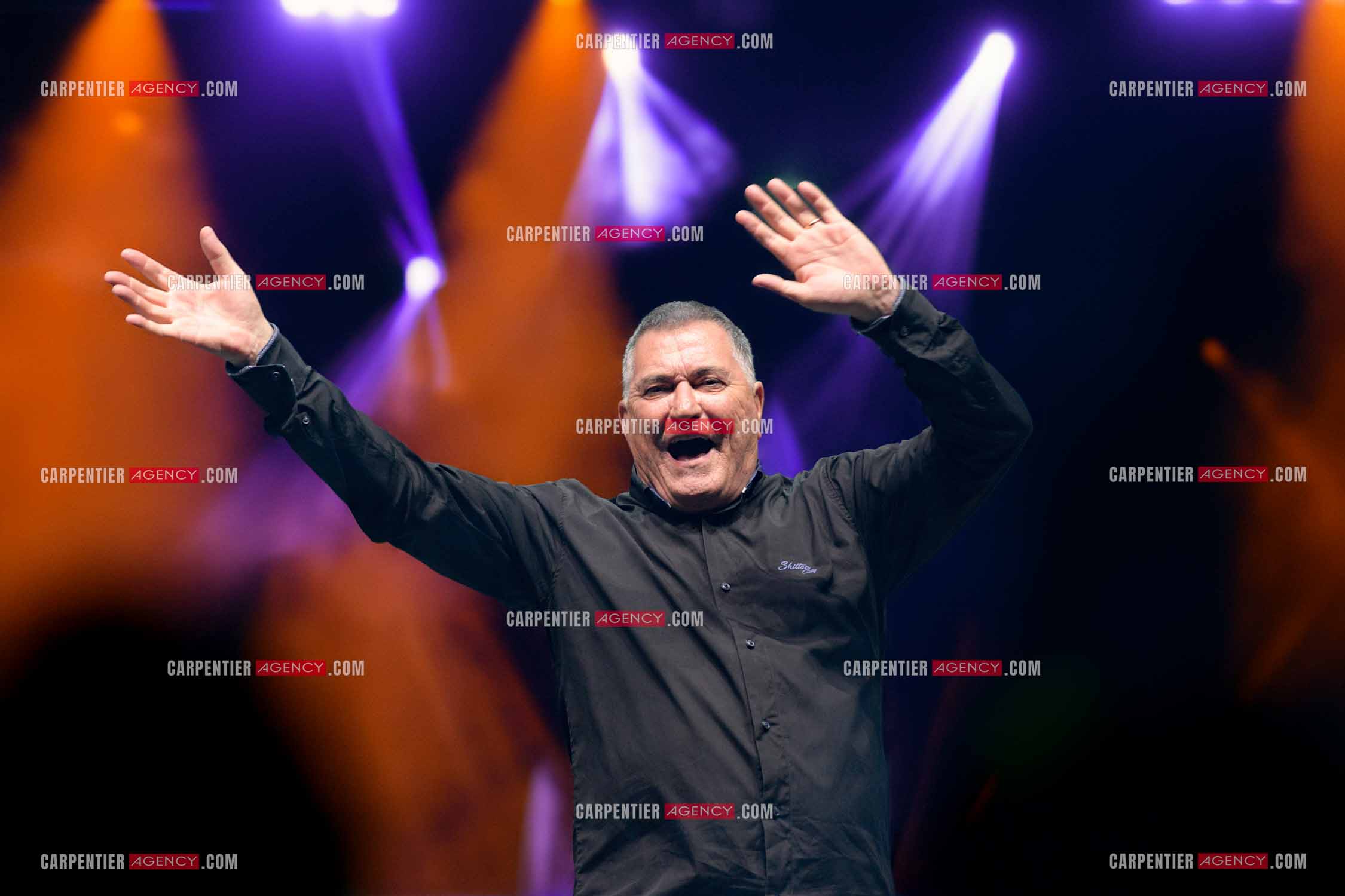 L'humoriste Jean-Marie Bigard en spectacle aux arènes de Fréjus.  ( Exclusif )