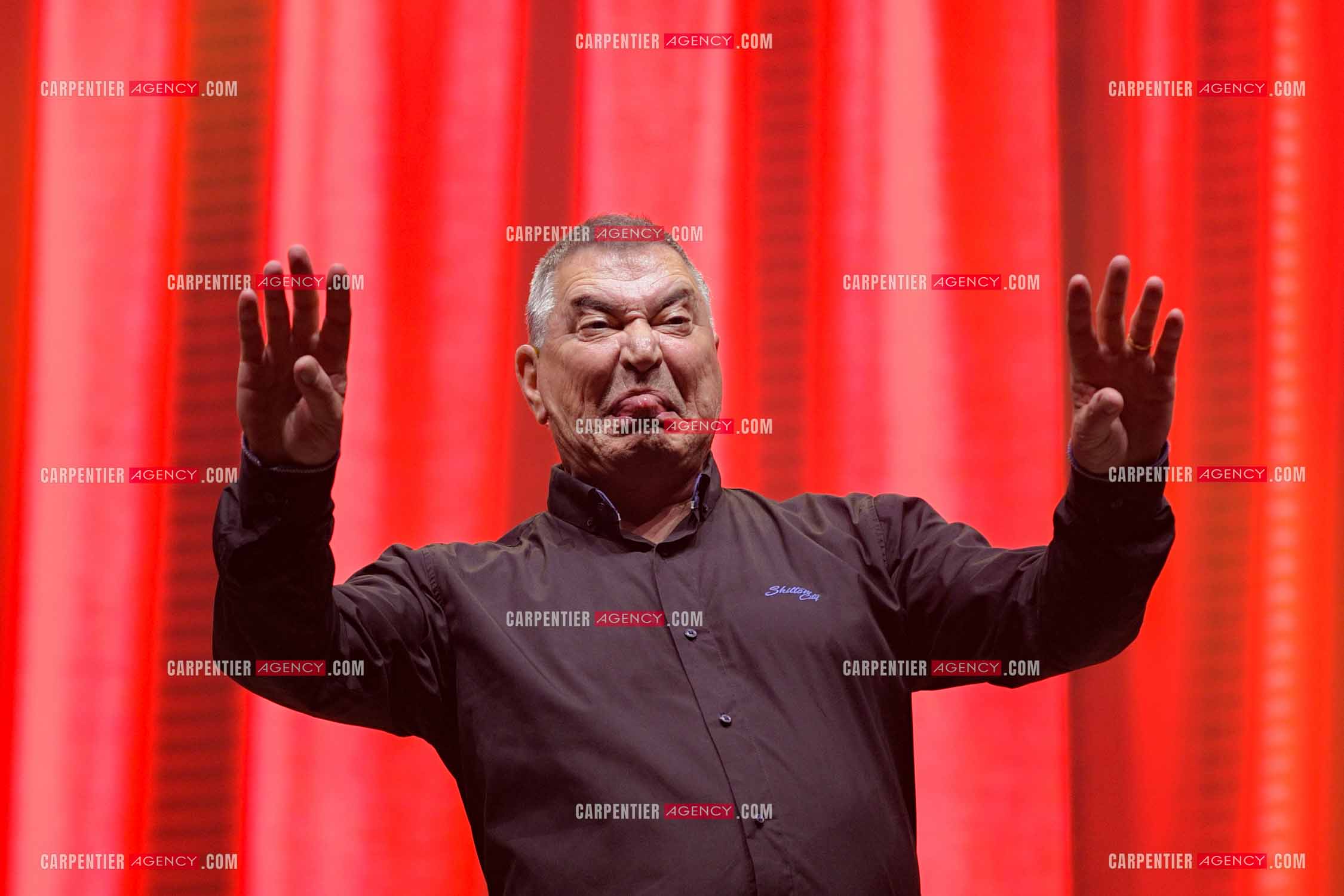 L'humoriste Jean-Marie Bigard en spectacle aux arènes de Fréjus.  ( Exclusif )