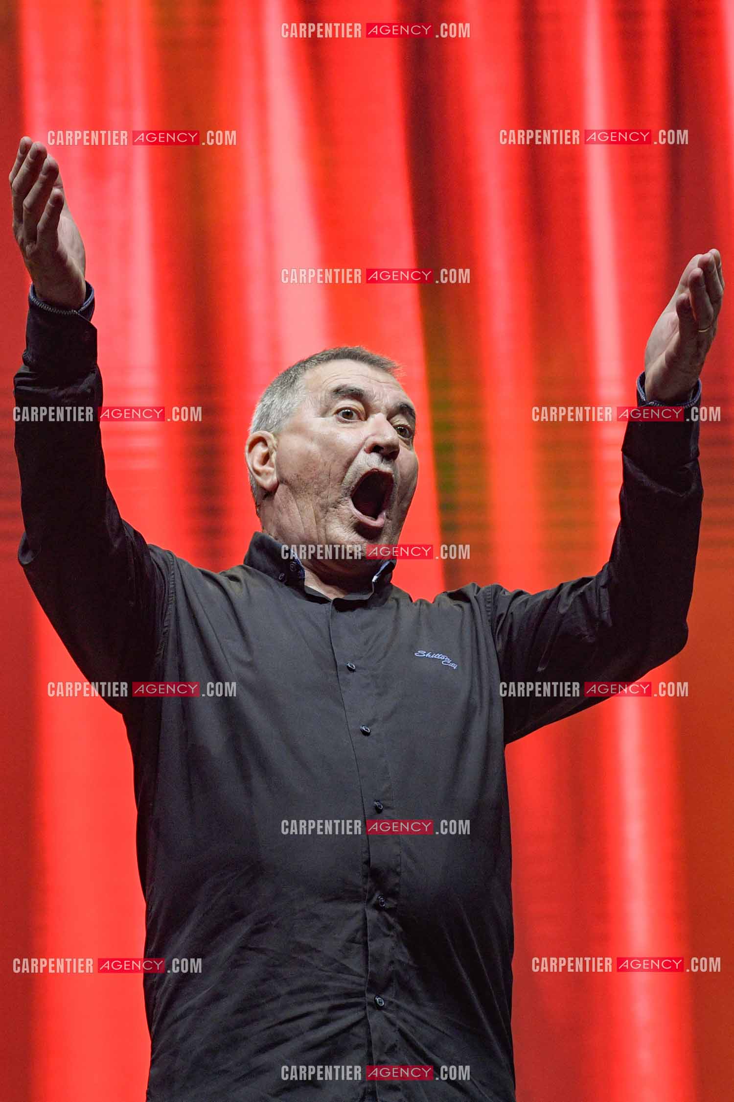 L'humoriste Jean-Marie Bigard en spectacle aux arènes de Fréjus.  ( Exclusif )